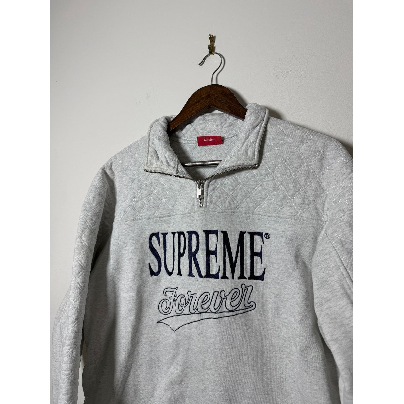 Supreme Supreme Forever Half Zip Sweatshirt Size US M / EU 48-50 / 2 - 2 Thumbnail