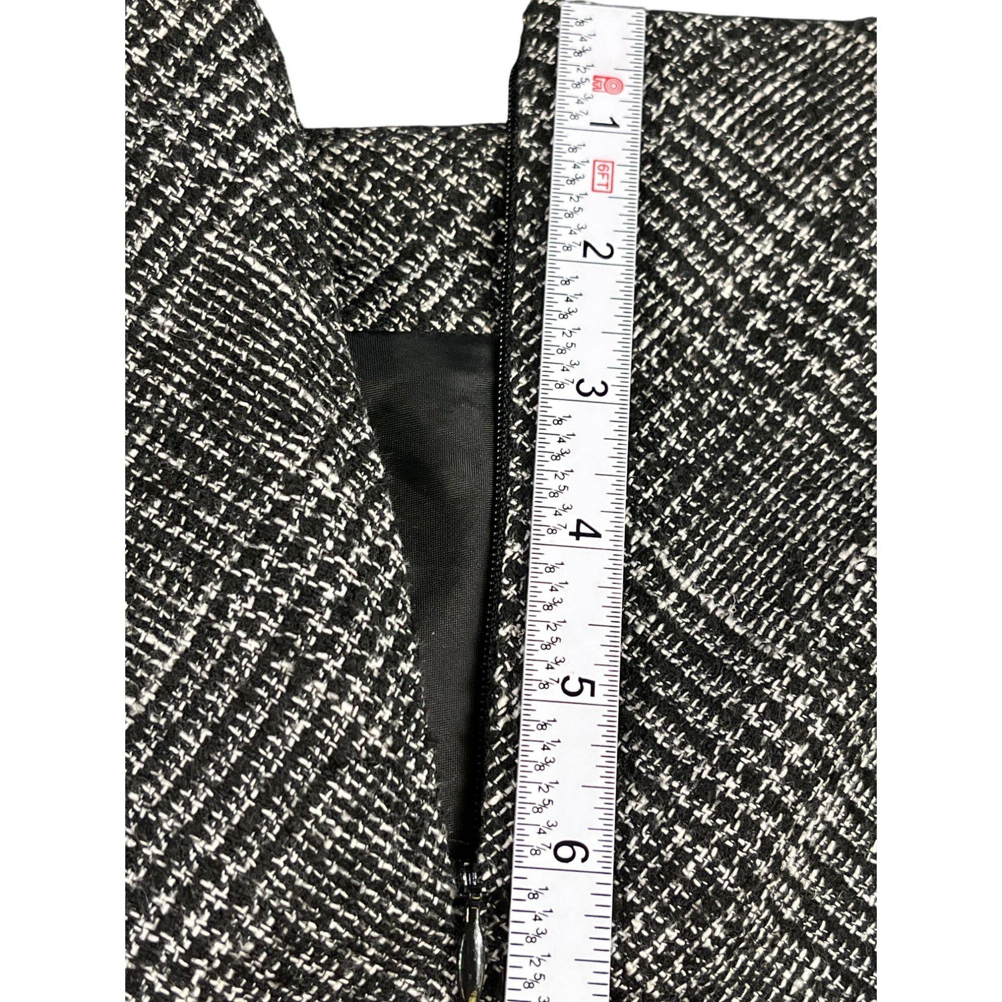 Talbots Talbots SKU 7671 Womens Black and white Pencil Skirt Size 6 Size 28" / US 6 / IT 42 - 12 Thumbnail