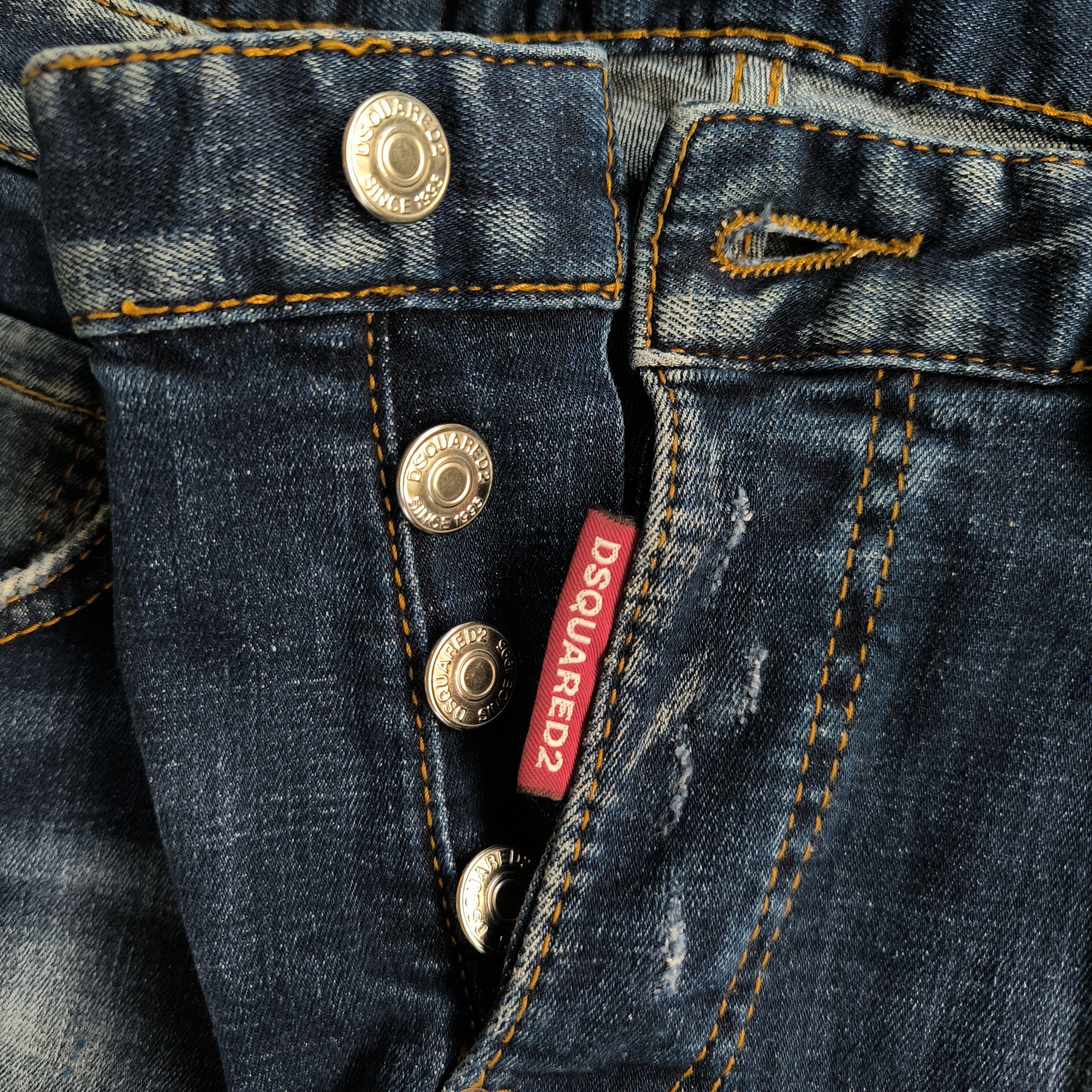 Dsquared2 Dsquared2 SS22 Twinphony Relax Long Crotch Jeans Distressed Size US 30 / EU 46 - 6 Thumbnail
