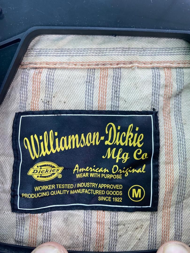 Vintage 90s DICKIES checkered design union made shirt jacket zipper Size US S / EU 44-46 / 1 - 6 Thumbnail