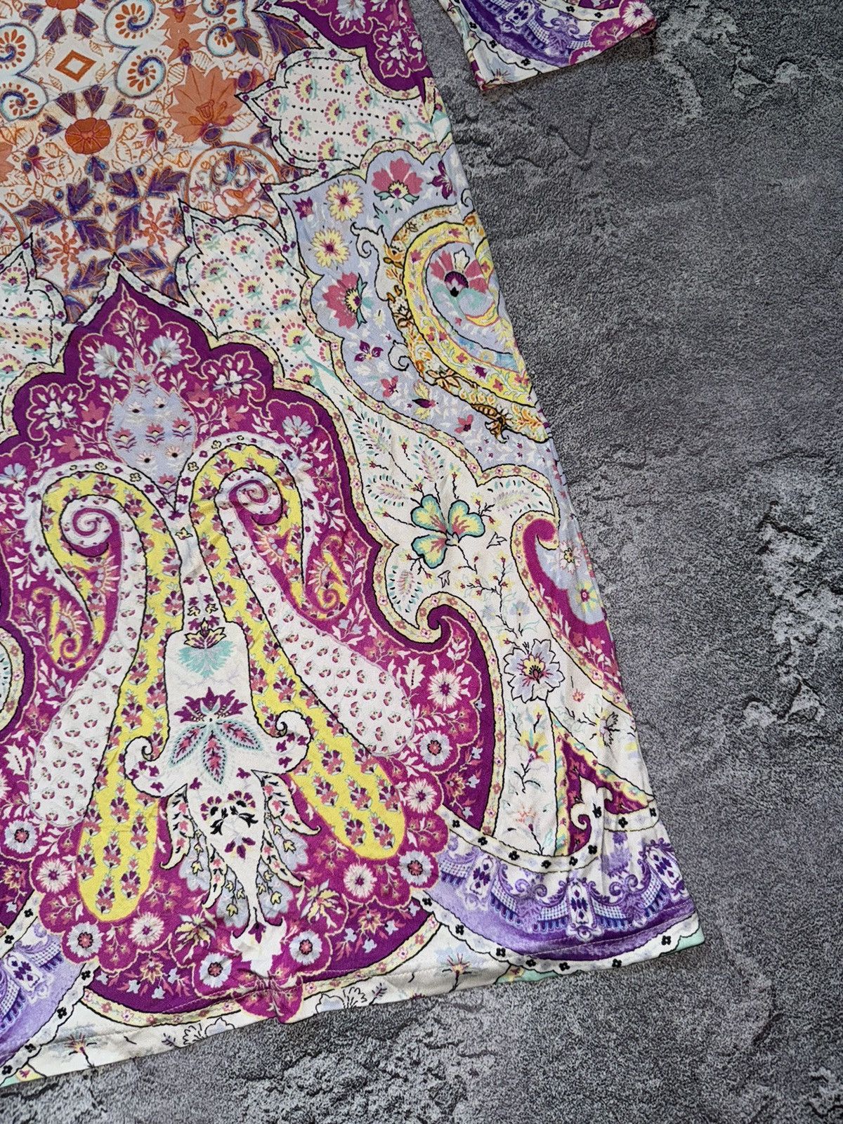 Etro Etro 44IT all printed flowers 🌺 long dress / long sleeve Size M / US 6-8 / IT 42-44 - 15 Thumbnail