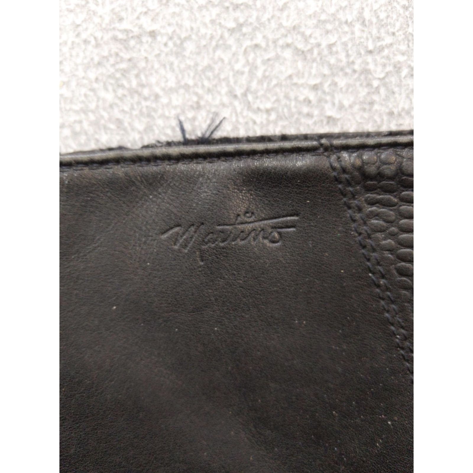 Vintage Martino Snow Boots Womens 10 Black Leather Zip Mid-Calf Lined Canada 064164 Size US 10 / IT 40 - 2 Thumbnail