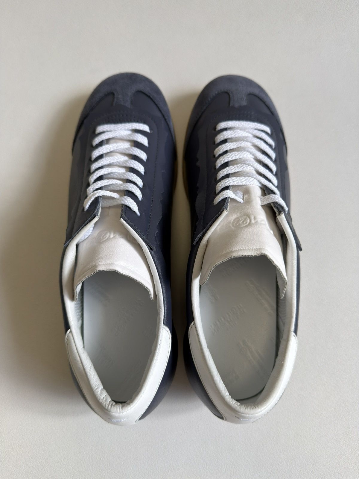 Maison Margiela Gray Leather ‘Featherlight’ Sneakers Size US 10 / EU 43 - 14 Thumbnail