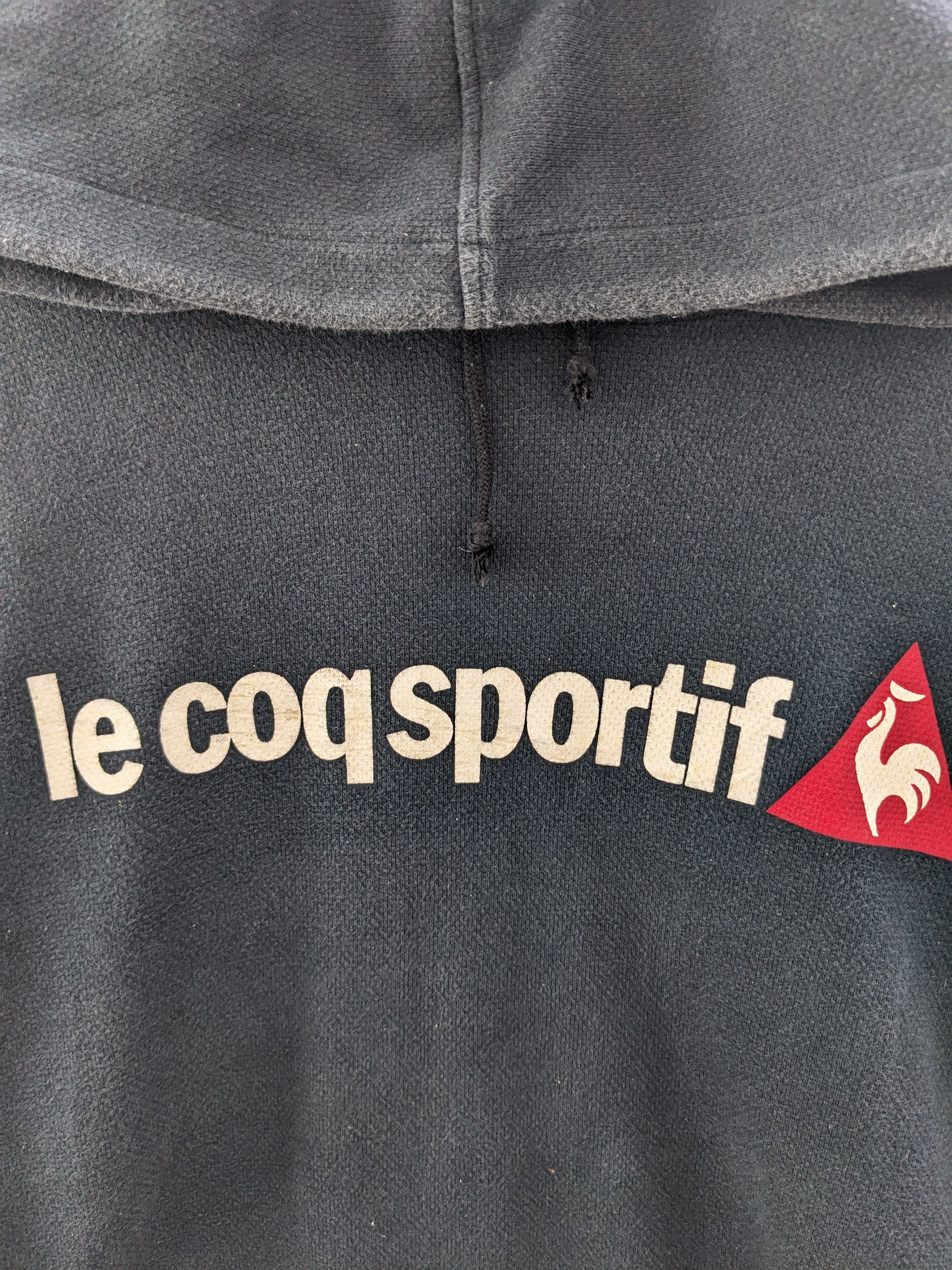 Le Coq Sportif × Vintage Vintage Le Coq Sportif Spellout Pullover Hoodie Size US L / EU 52-54 / 3 - 7 Thumbnail