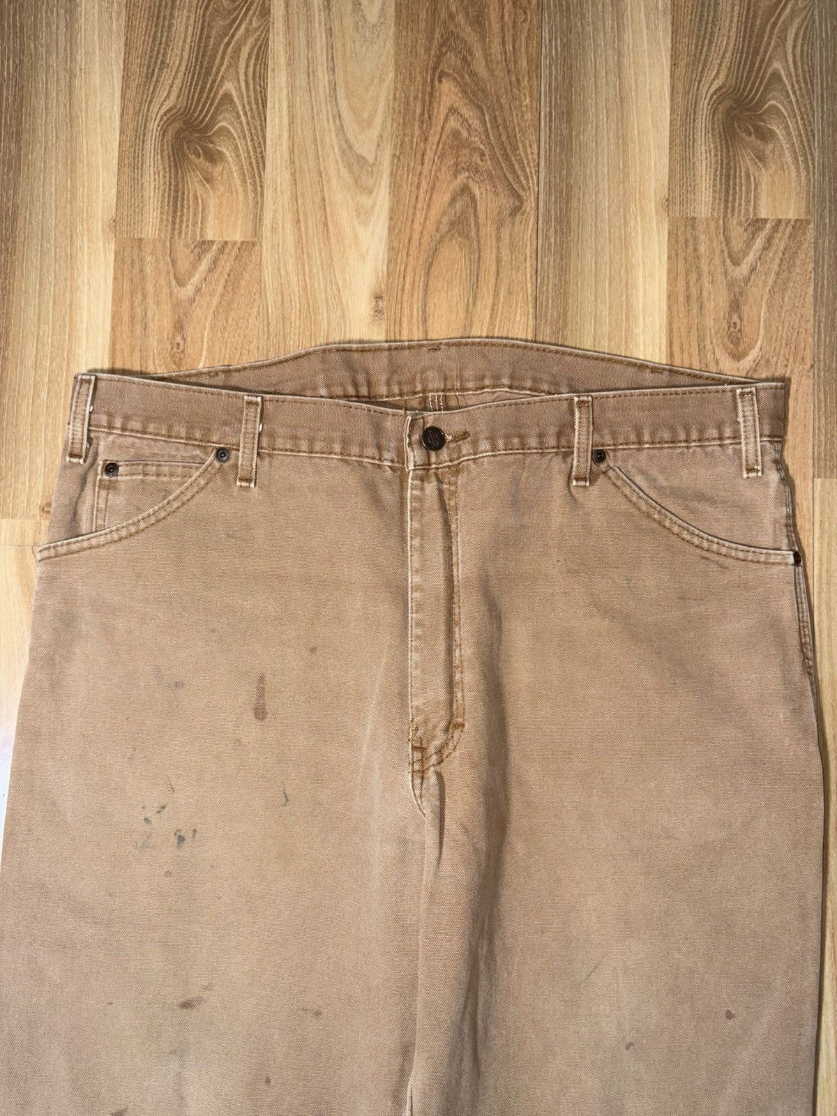 Dickies VTG Dickies Duck Canvas Carpenter Sun Faded Distressed pants Size US 36 / EU 52 - 3 Thumbnail