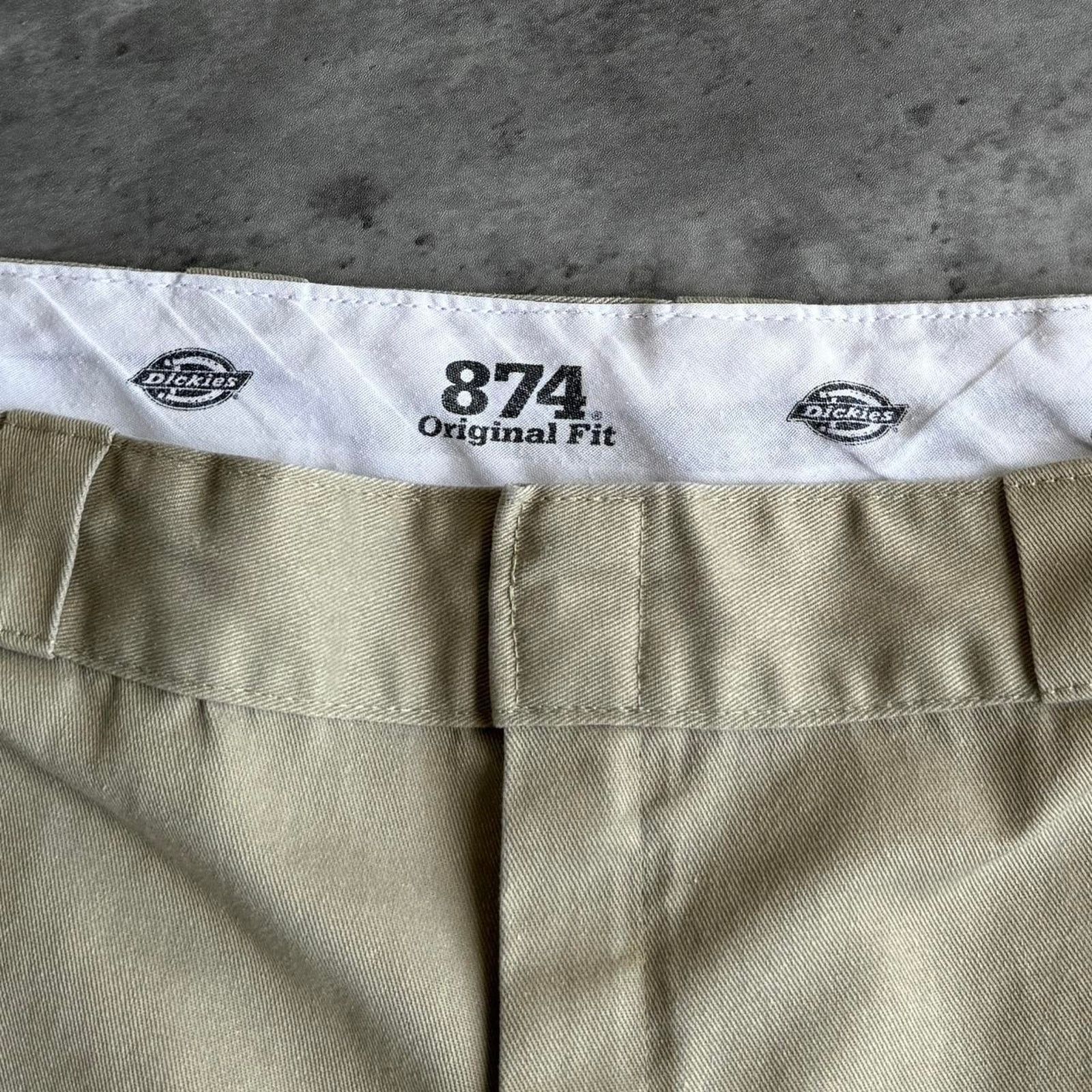 Carhartt × Dickies × Vintage Vintage Y2K Dickies Cream Grunge Opium Casual Chino Pants Size US 38 / EU 54 - 3 Thumbnail