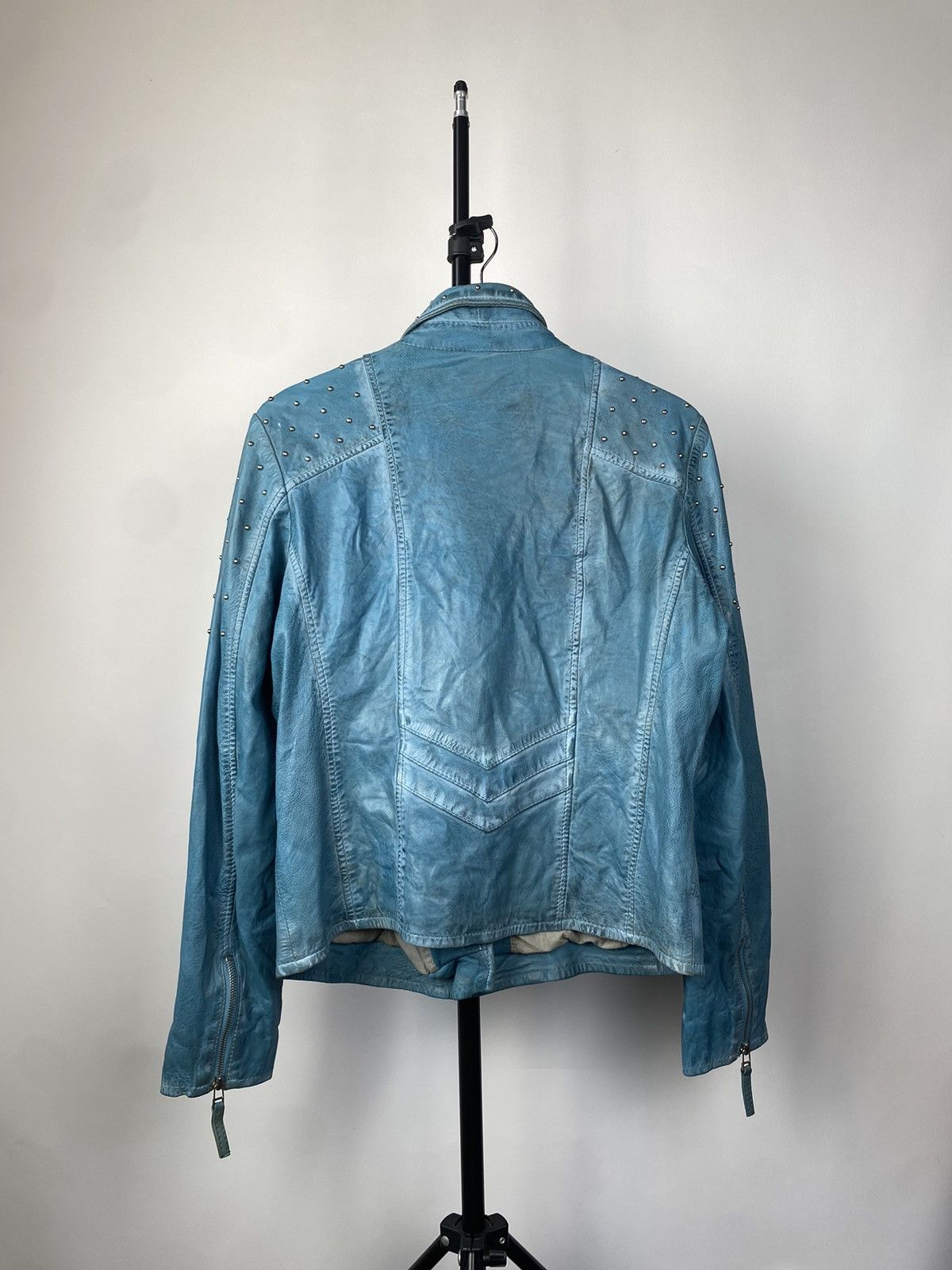 Japanese Brand Vintage Gipsy Japanese Leather Jacket Motorcycle Racing Size XL / US 12-14 / IT 48-50 - 10 Thumbnail