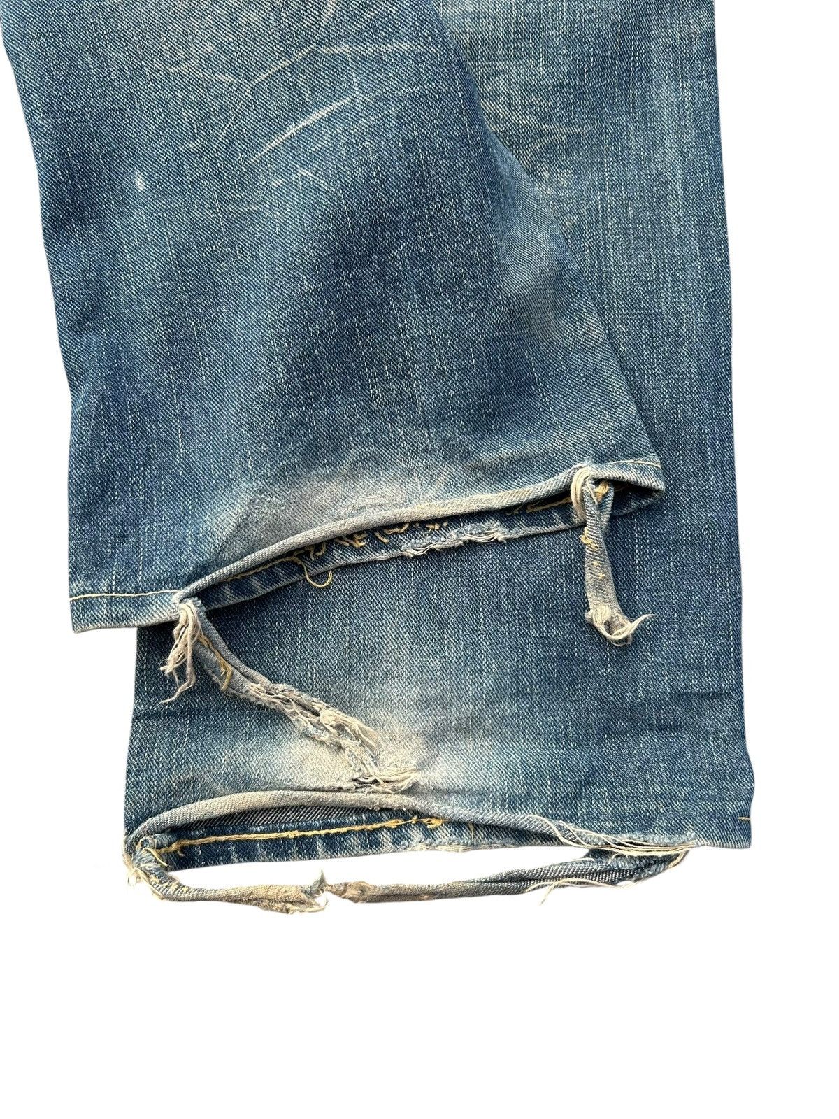 Kapital Vintage Lee Selvedge Japanese Brand Distressed Denim Jeans Size US 31 - 12 Thumbnail