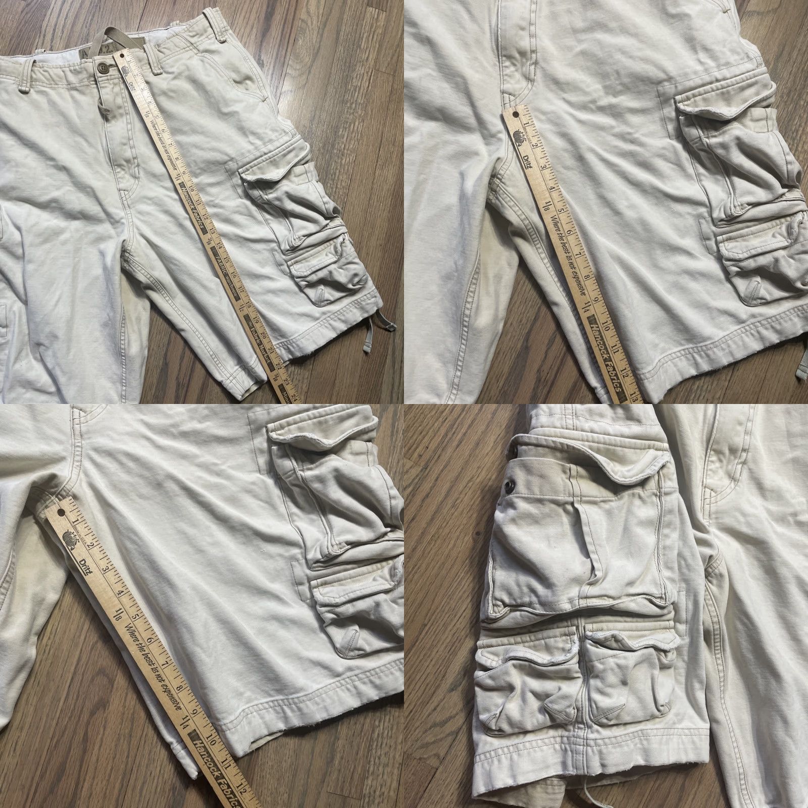Abercrombie & Fitch VINTAGE Abercrombie & Fitch Cargo Shorts Men’s SZ 34 Beige 7 Pocket Distressed Heavy Pockets Y2K VTG Mens Size US 34 / EU 50 - 8 Thumbnail