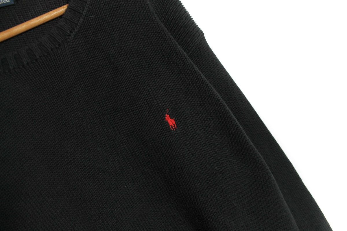 Polo Ralph Lauren × Vintage Vintage Polo Ralph Lauren Mens Black Sweater Knitted Size XL Size US XL / EU 56 / 4 - 3 Thumbnail