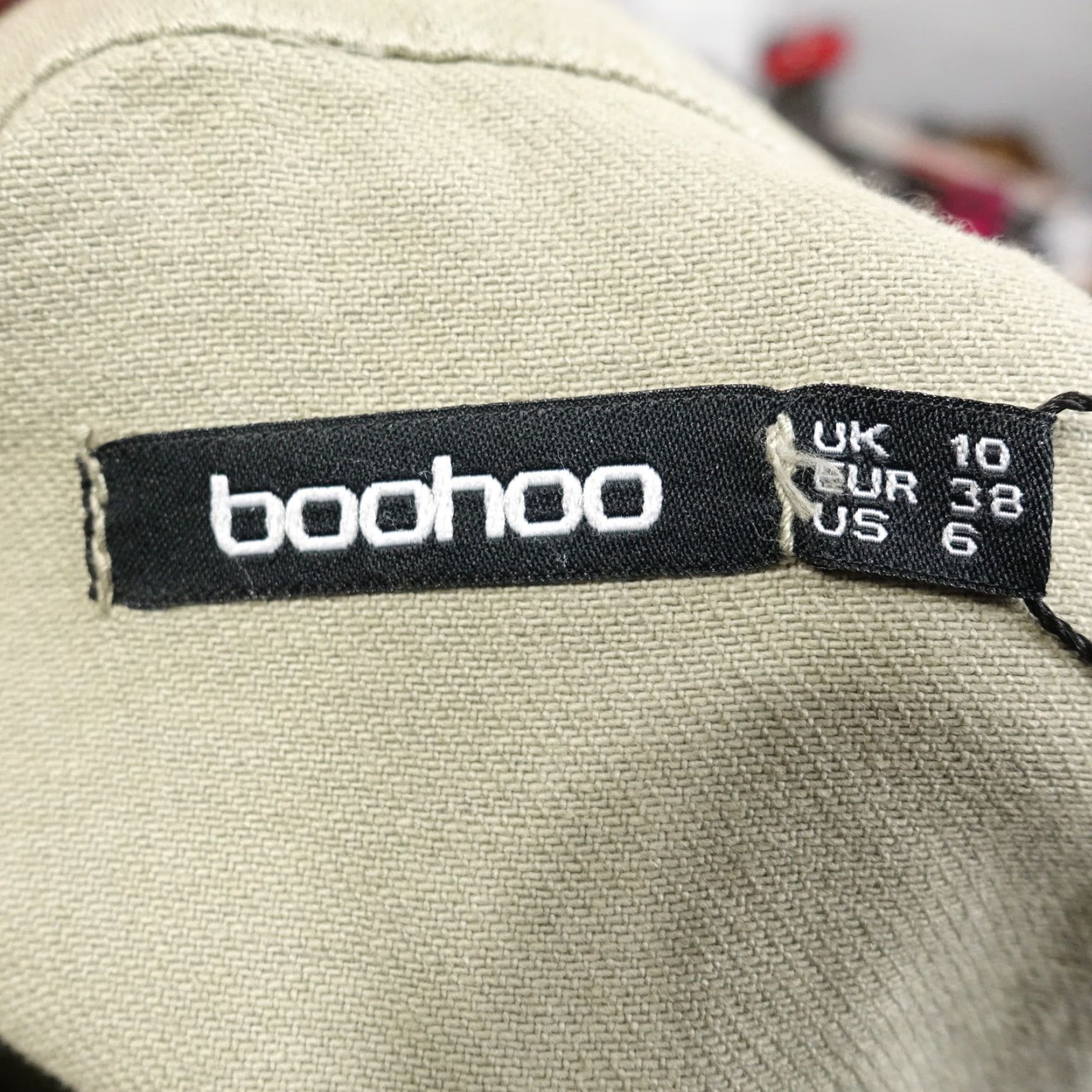 Boohoo NWT Boohoo Maternity Belted Utility Dress Size 6 Light Khaki Long Sleeve Womens Size M / US 6-8 / IT 42-44 - 6 Thumbnail