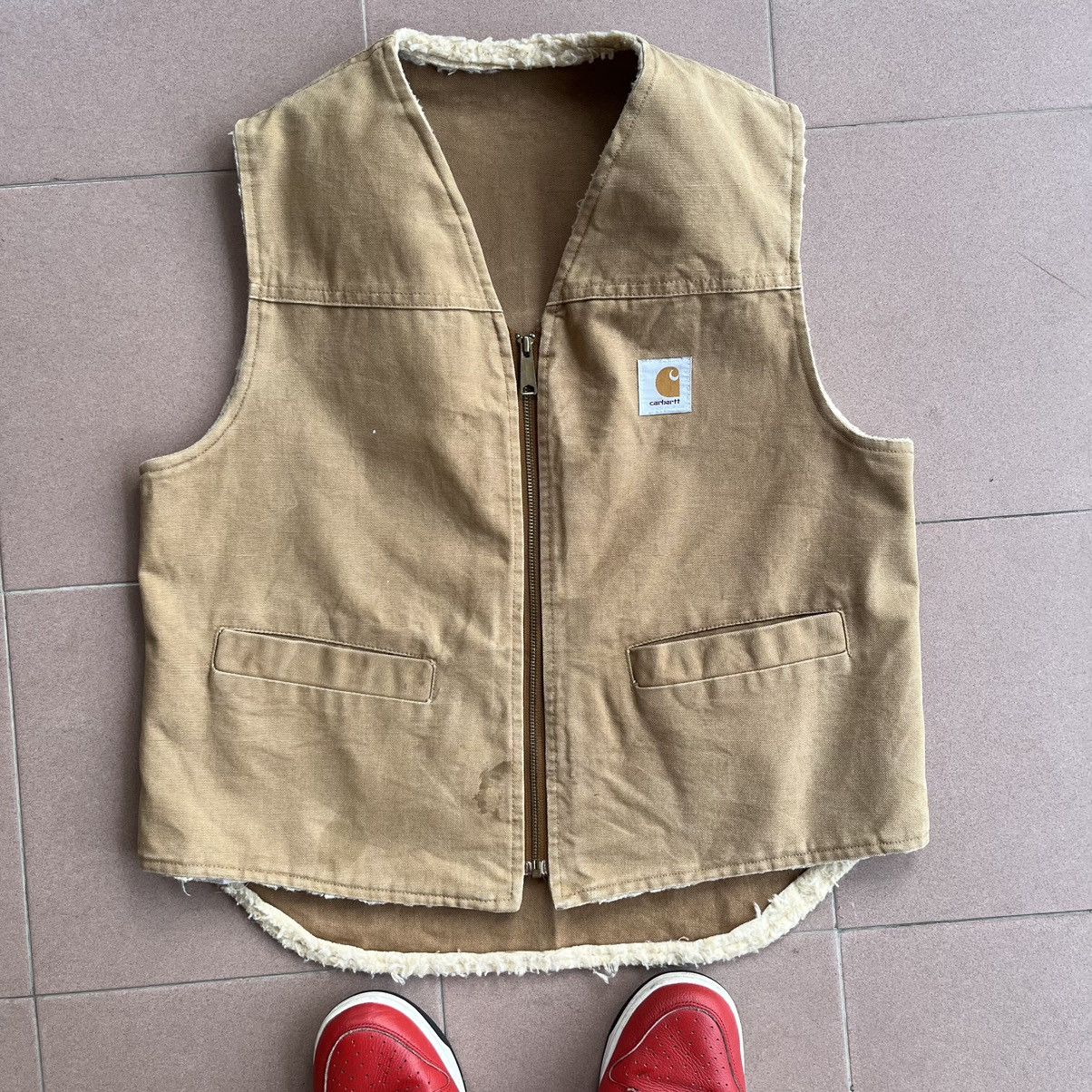 Carhartt × Vintage Carhart duck Brown Vest Size US L / EU 52-54 / 3 - 2 Thumbnail