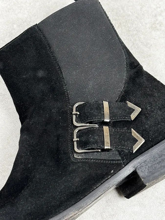 Just Cavalli 2010s Cavalli Black Suede Leather Boots Size US 11 / EU 44 - 4 Thumbnail