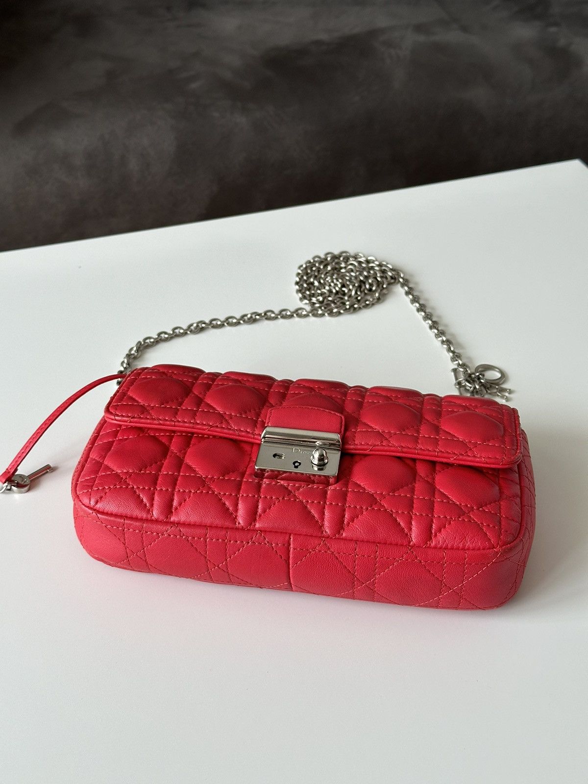 Christian Dior Monsieur DIOR Cannage Miss Dior Promenade Hot Pink Crossbody Bag Size ONE SIZE - 12 Thumbnail