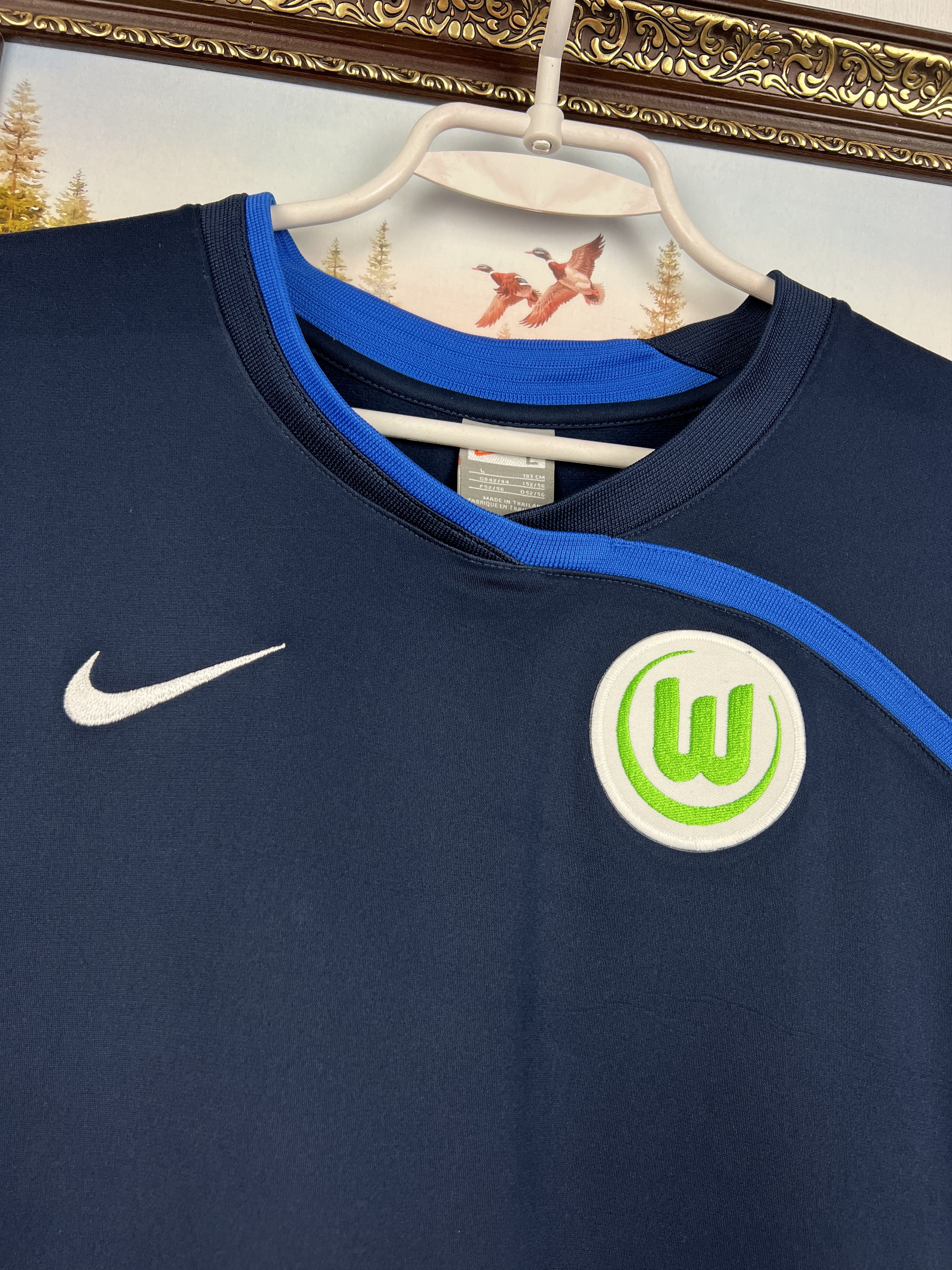 Nike VfL Wolfsburg Football Sweatshirt Jacket Train Track Top Size US L / EU 52-54 / 3 - 3 Thumbnail