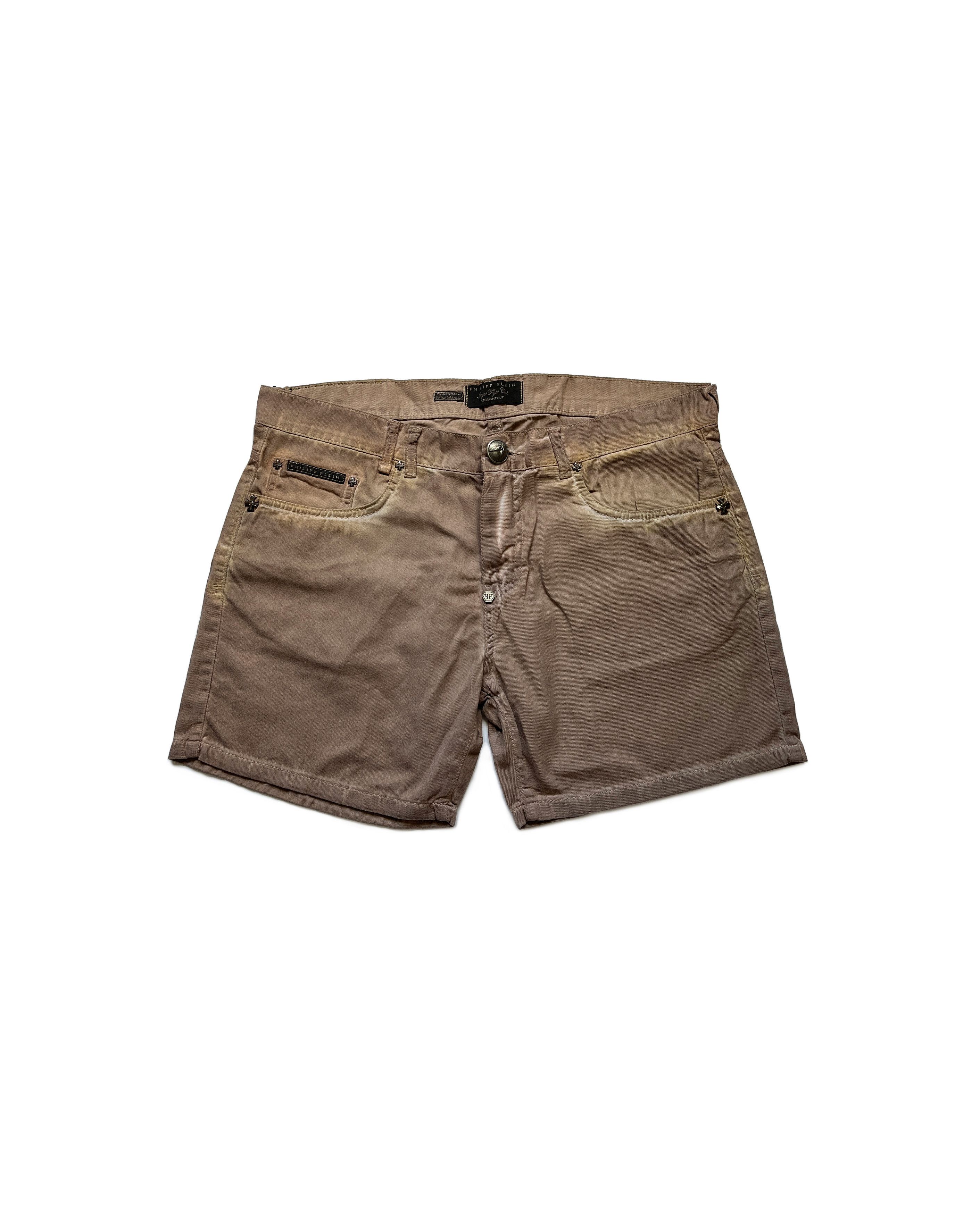 Philipp Plein Vintage Y2K Philipp Plein Faded Shorts Size US 34 / EU 50 - 1 Thumbnail