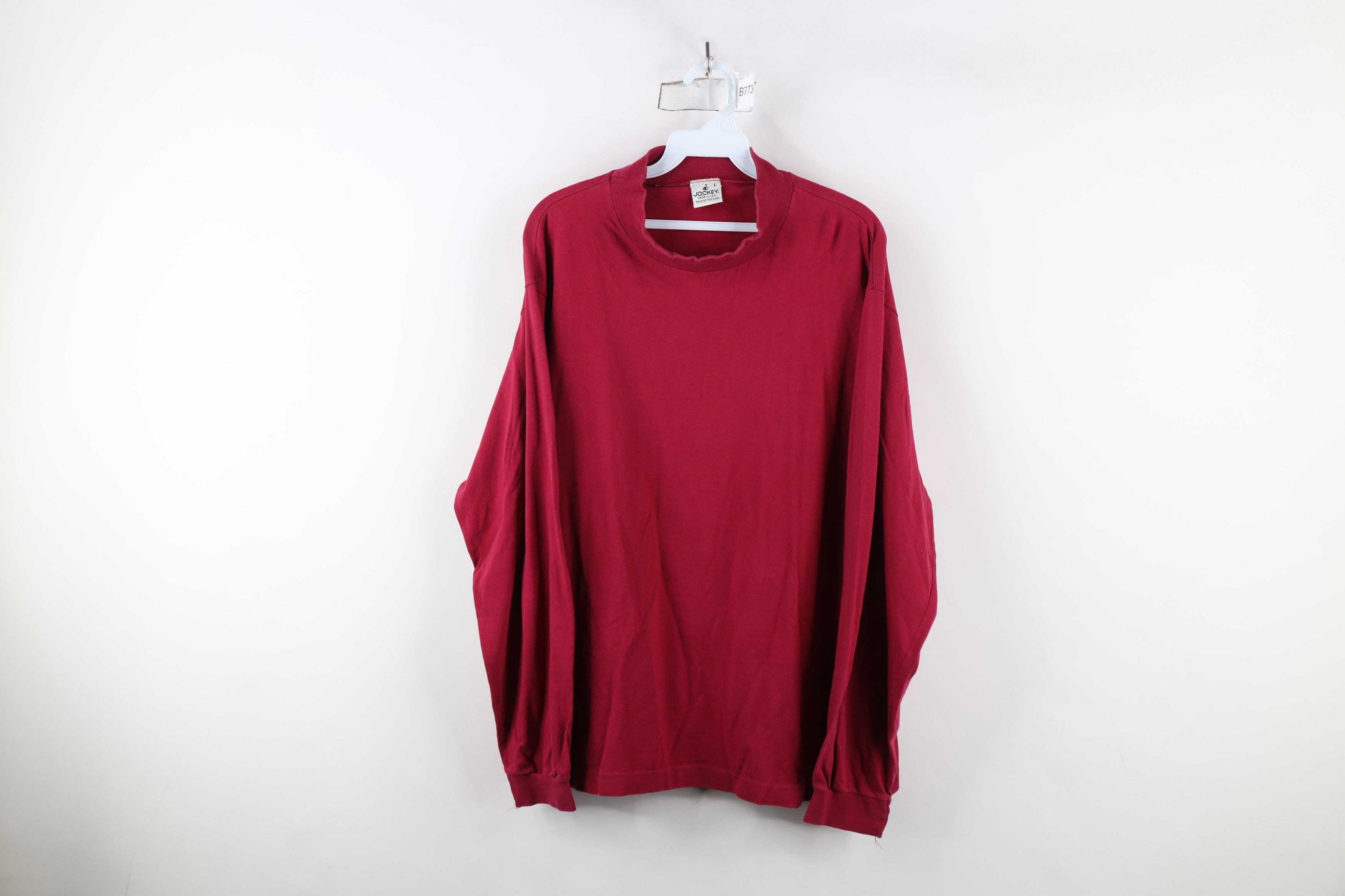 Vintage Vintage 90s Streetwear Mock Neck Long Sleeve T-Shirt USA Size US L / EU 52-54 / 3 - 1 Thumbnail