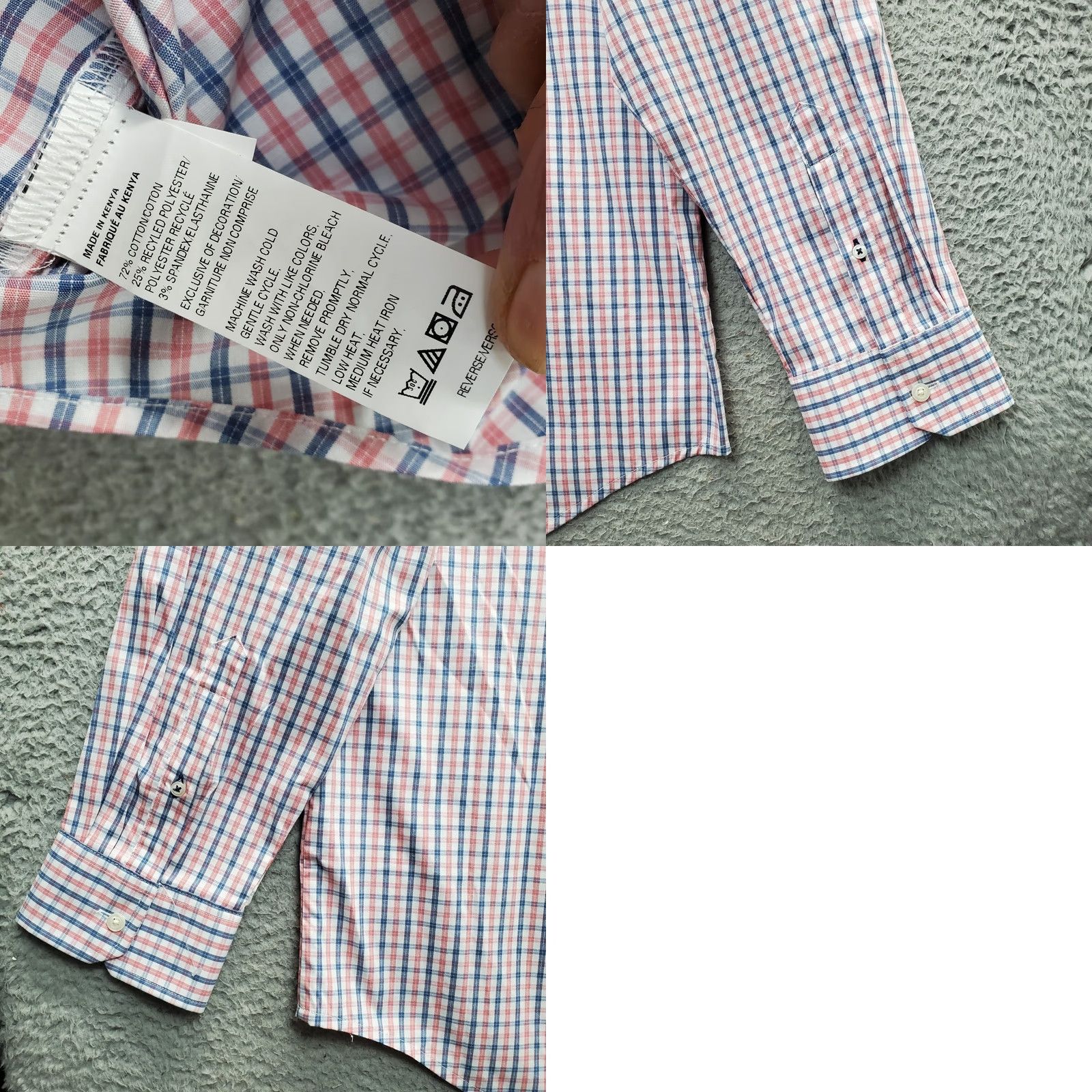 Izod IZOD Shirt Mens XXL Multicolor Plaid Stretch Performance Long Sleeve Button Down Size US XXL / EU 58 / 5 - 8 Thumbnail