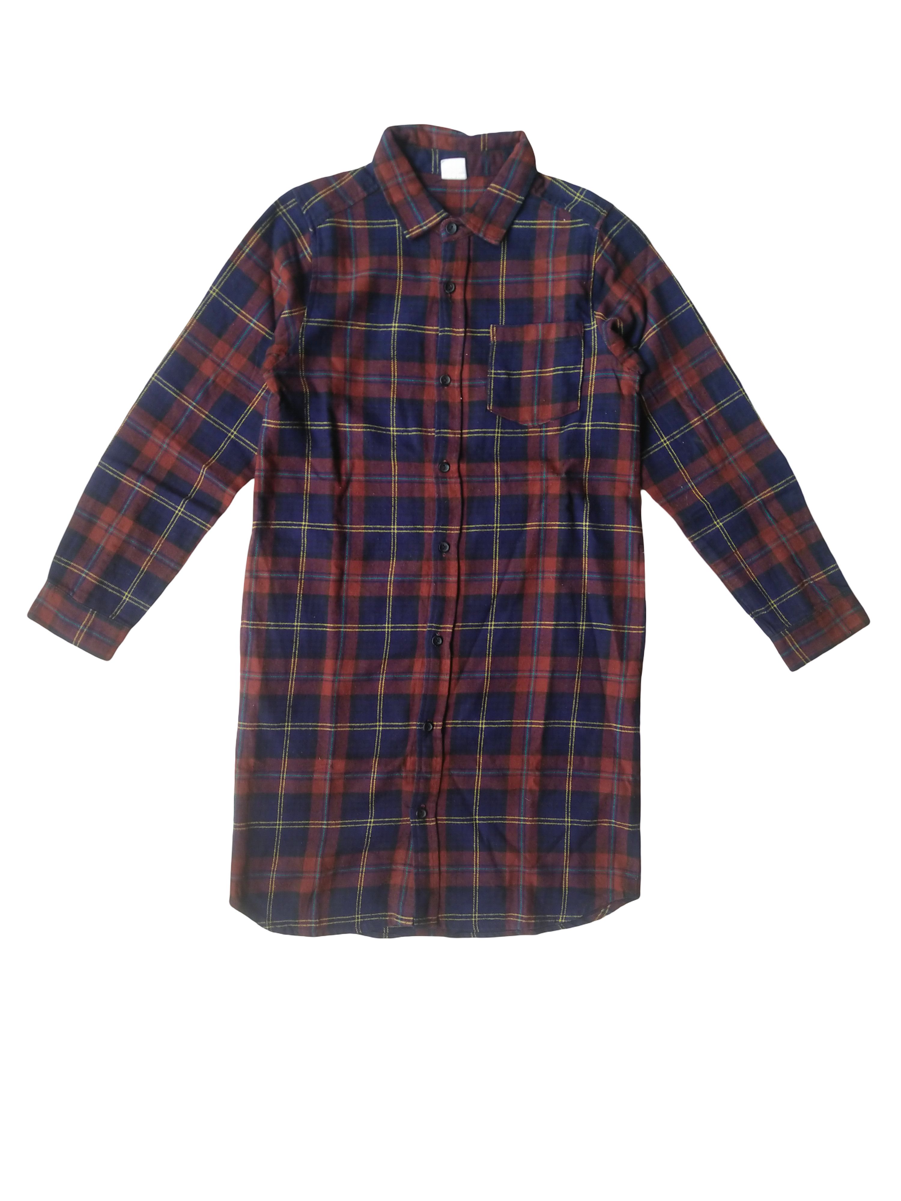 Hysteric Glamour Devirock Long Plaid Flannel Shirt Grunge Japan Size XS / US 0-2 / IT 36-38 - 1 Thumbnail
