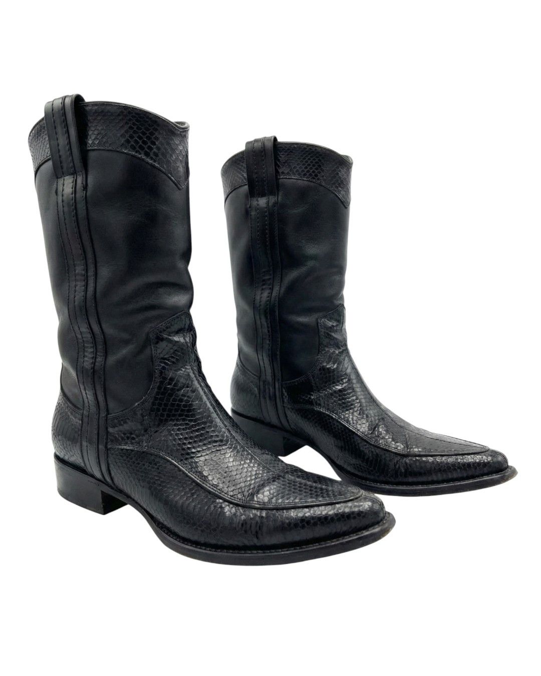 Dolce & Gabbana LIZARD SKIN COWBOY LEATHER BOOTS Size US 10 / EU 43 - 1 Thumbnail