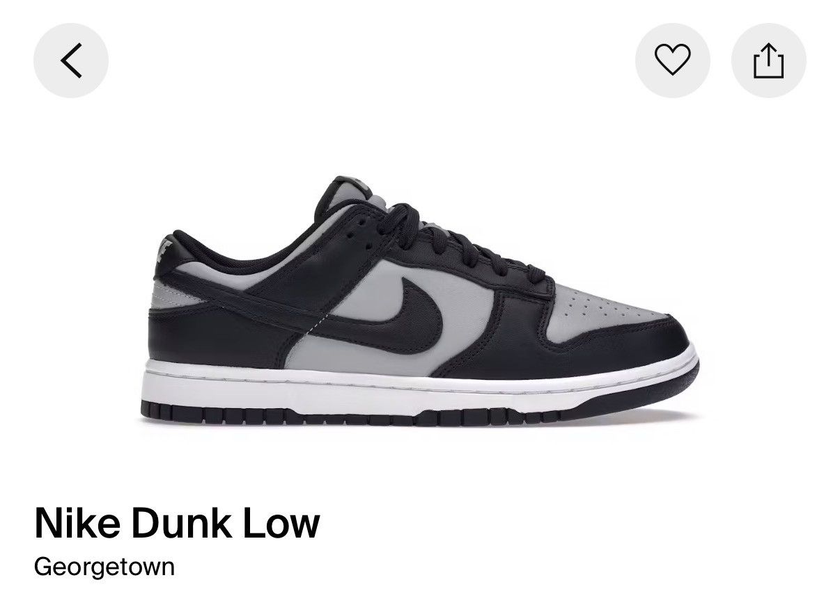 Nike Nike Dunk Low "Georgetown" Size US 10 / EU 43 - 1 Thumbnail