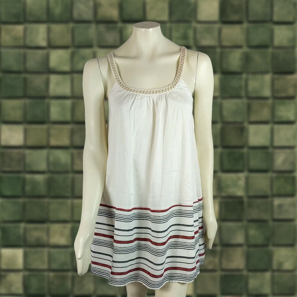 Anthropologie Anthropologie Hem & Thread Striped Sundress Sz S Strappy Racerback Sleeveless Daywear, White, Casual, Summer, Women, Regular Size S / US 4 / IT 40 - 1 Thumbnail
