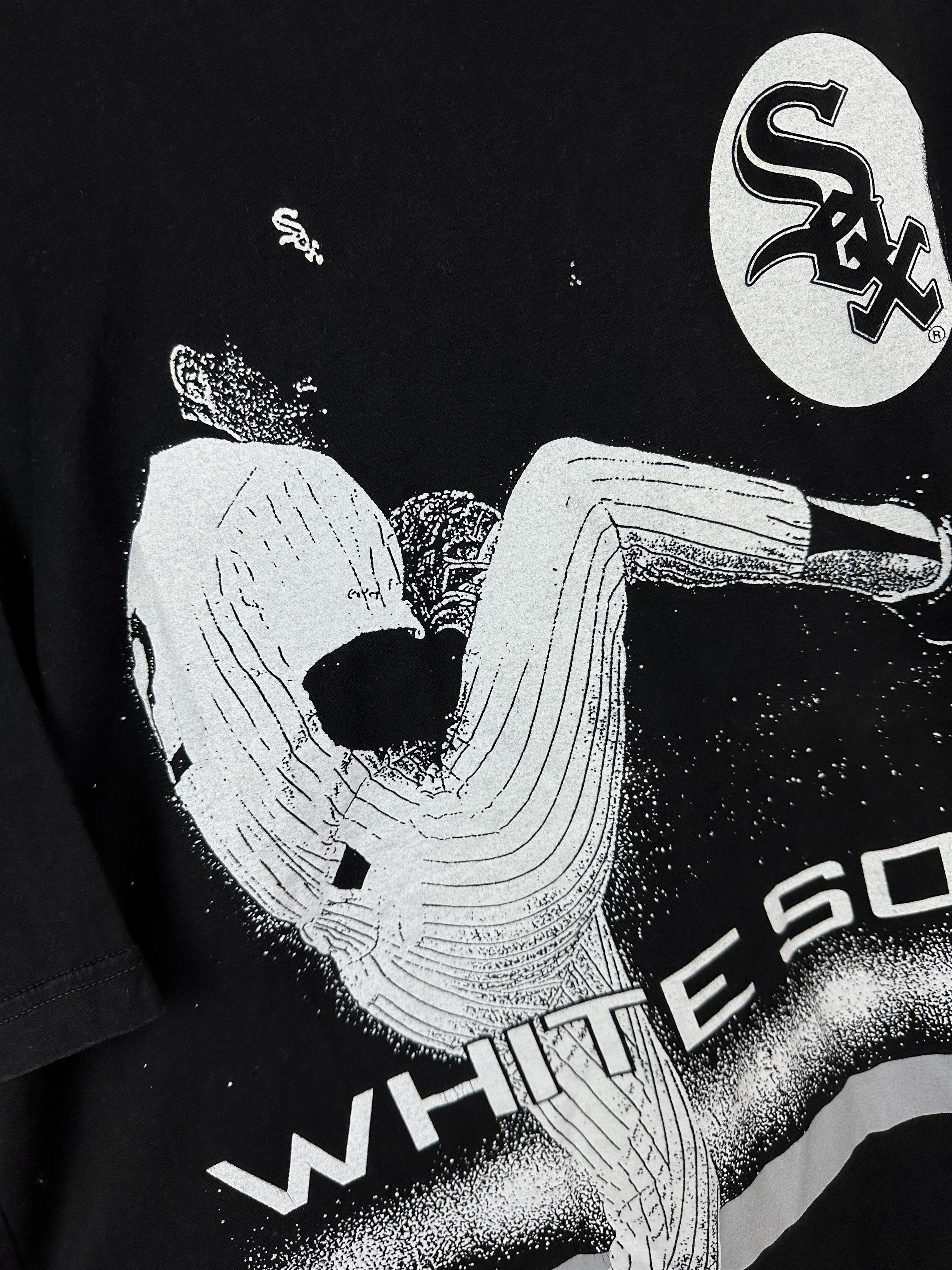 Vintage Vintage Chicago White Sox 1991 Black Shirt Logo Tee Rare Size US L / EU 52-54 / 3 - 6 Thumbnail