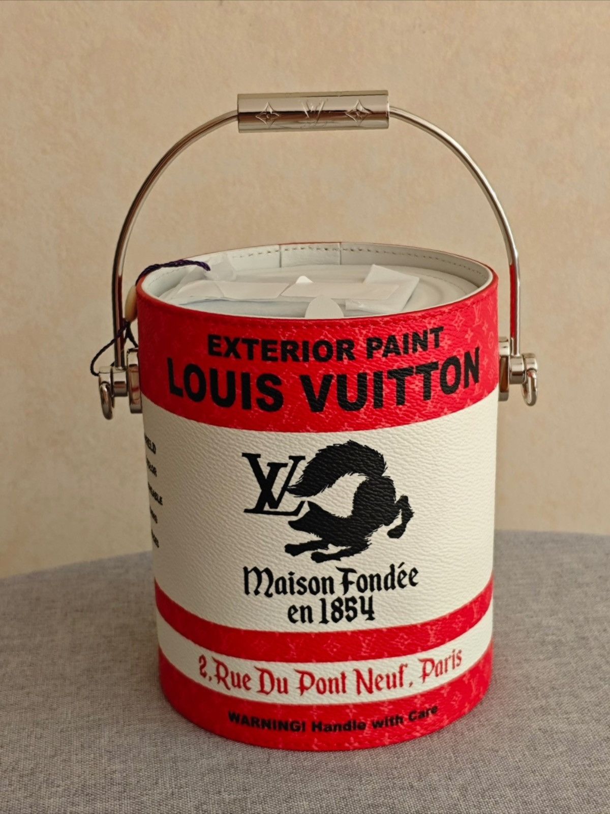 Louis Vuitton Louis Vuitton Red White Paint Can Monogram Bag Size ONE SIZE - 3 Thumbnail