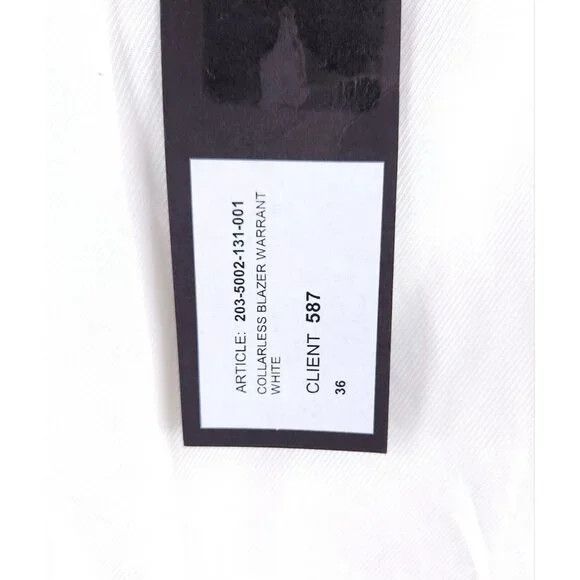Haider Ackermann Haider Ackermann Single Breasted Blazer FR 36 US 4 White NWT Size S / US 4 / IT 40 - 12 Thumbnail