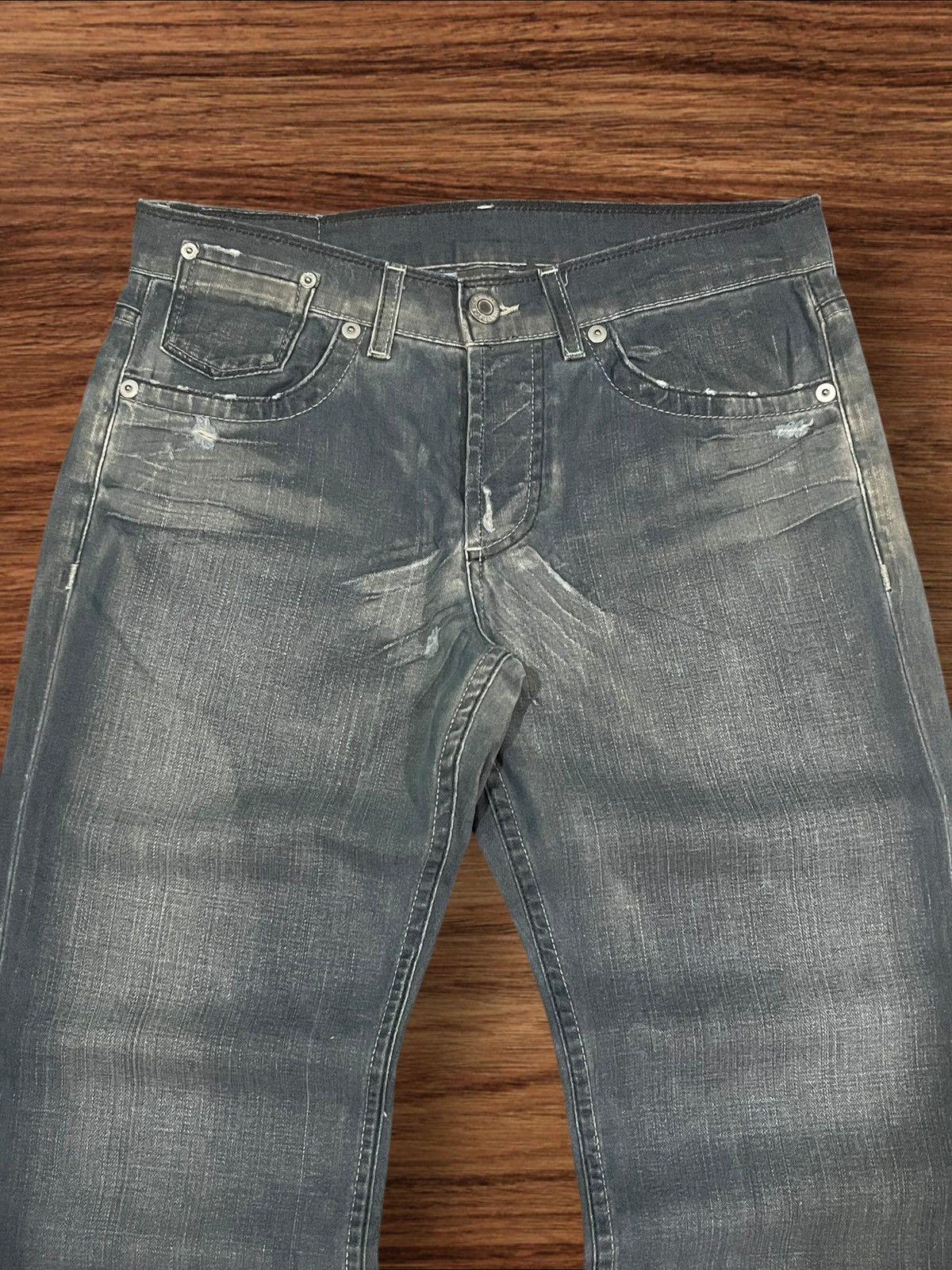 Armani Exchange Armani Exchange Powell Indigo Button Fly Loose Fit Jeans Size US 31 - 4 Thumbnail