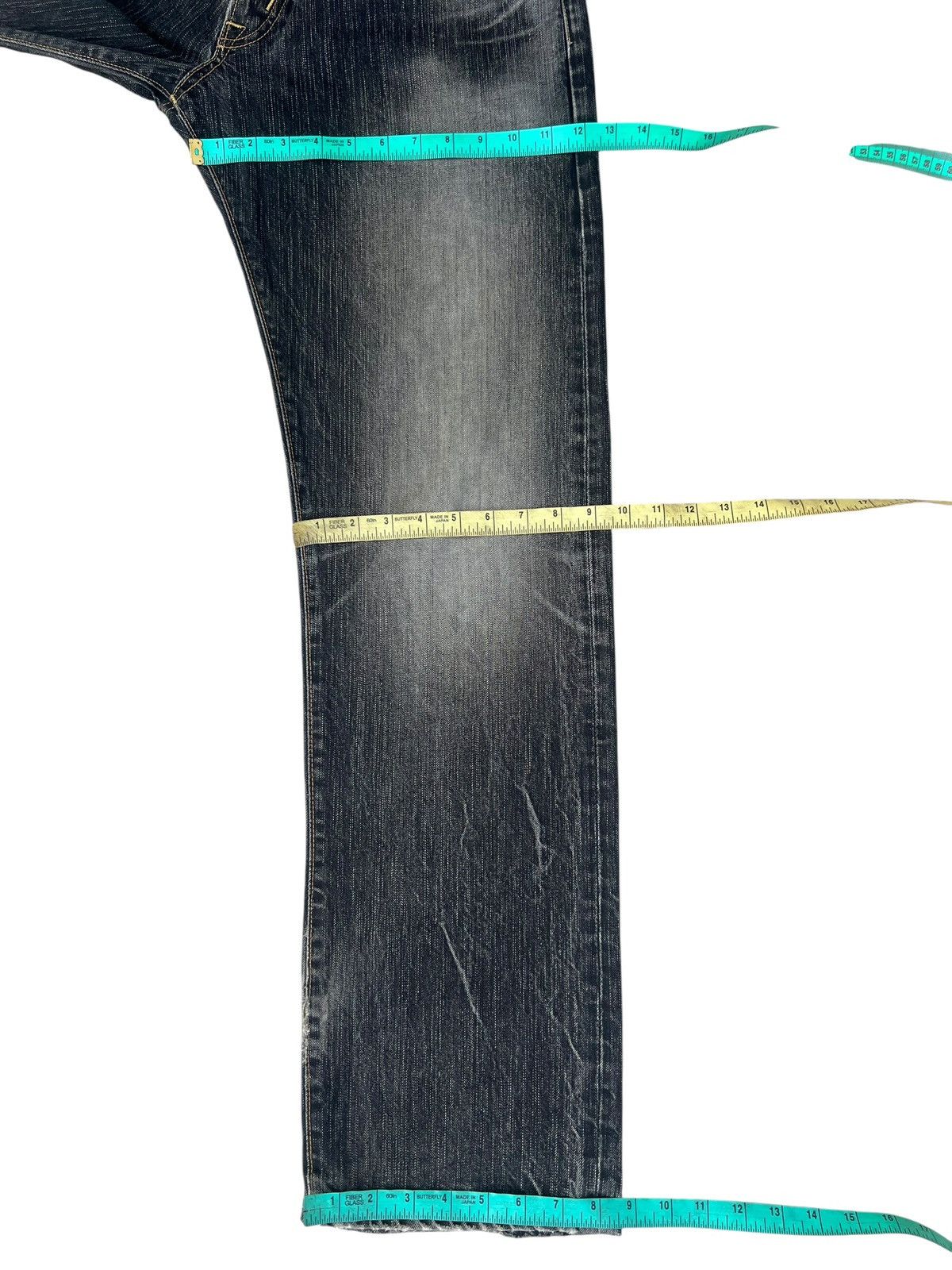 Edwin Vintage Y2K 2000s Edwin Fade Black Denim Loose Jeans Size US 31 - 3 Thumbnail