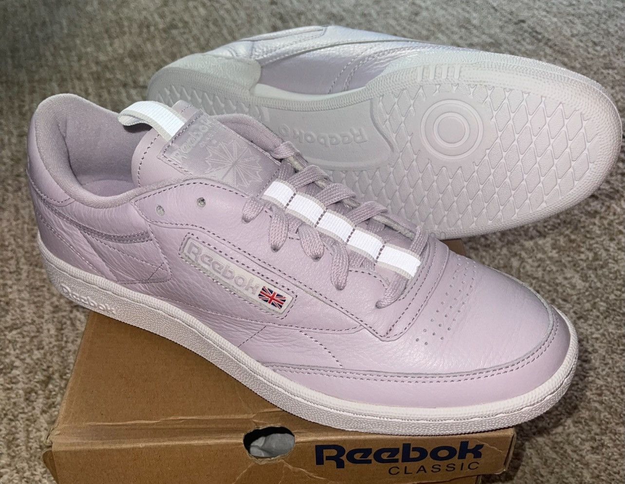 Reebok REEBOK CLASSIC CLUB 85 RT CM9570 PURPLE FOG SIZE 10 Size US 10 / EU 43 - 2 Thumbnail