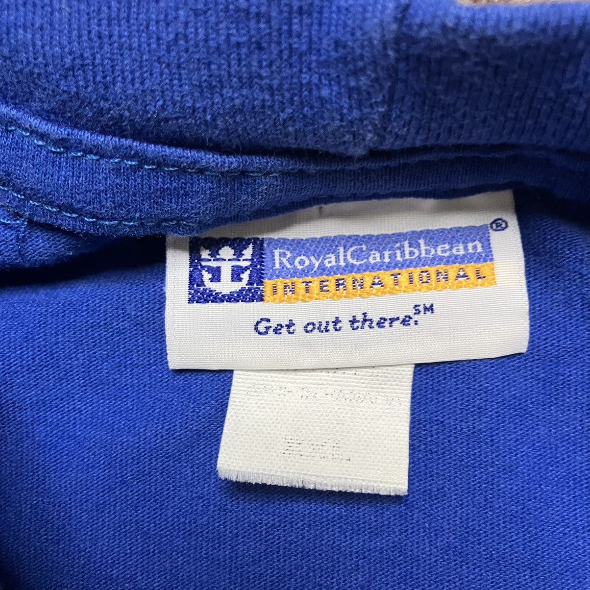 Vintage Vintage 90s Royal Caribbean Graphic T Shirt Blue Size US XXL / EU 58 / 5 - 4 Thumbnail