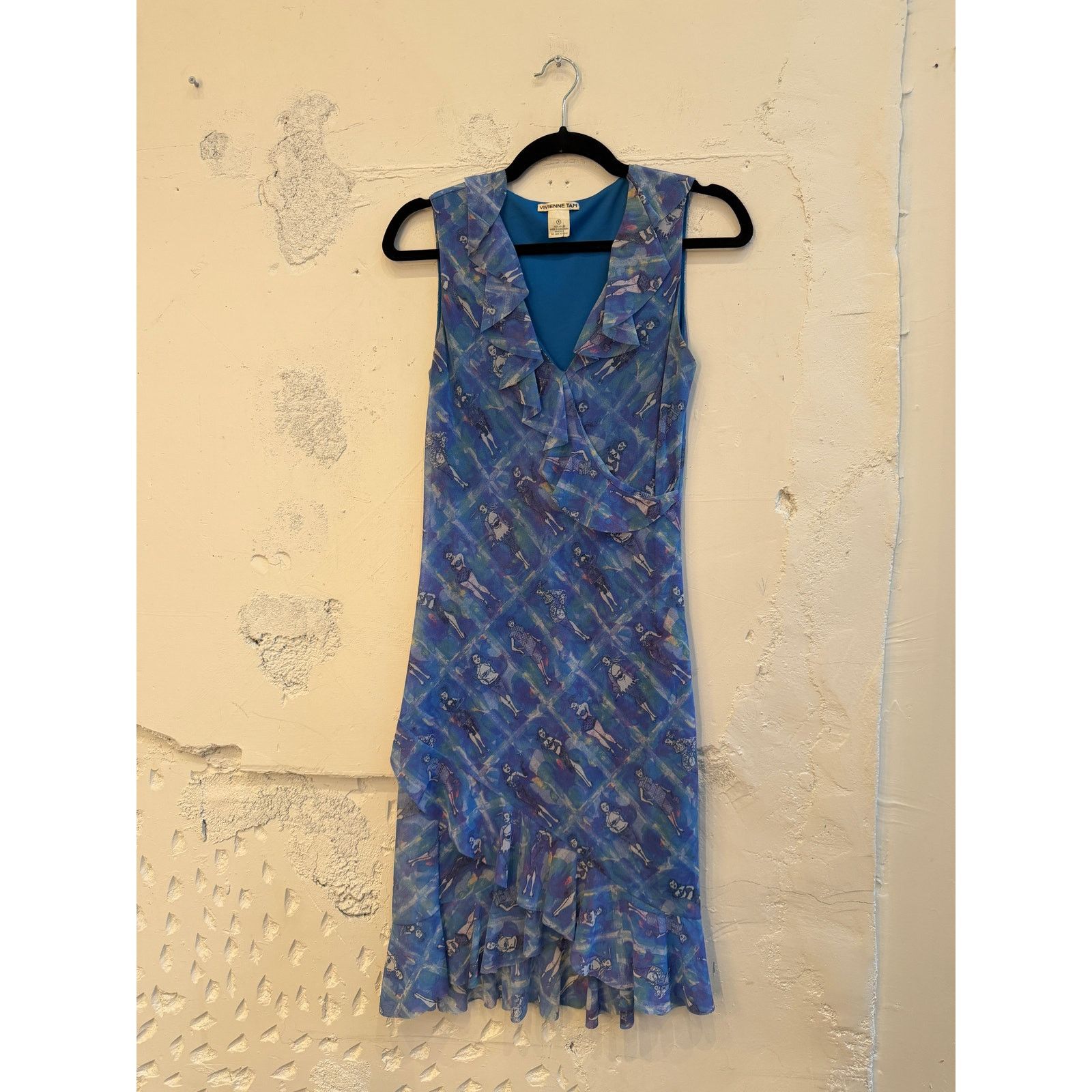 Vivienne Tam Vivienne Tam Vintage Print Ruffled Dress Size S / US 4 / IT 40 - 1 Thumbnail