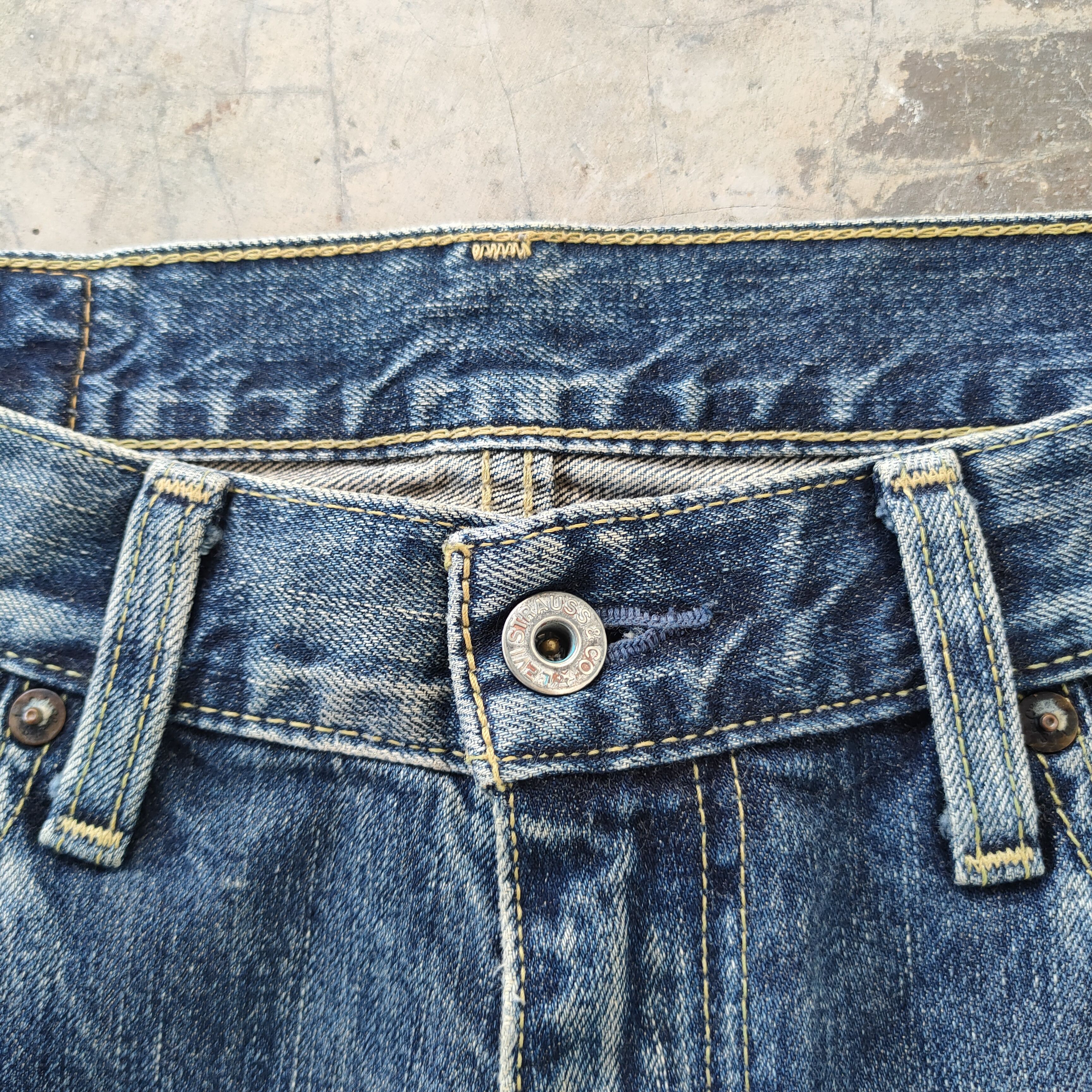 Levi's × Vintage W34 VINTAGE LEVI'S 503 DISTRESSED FADED JEANS DENIM PANTS Size US 34 / EU 50 - 6 Thumbnail
