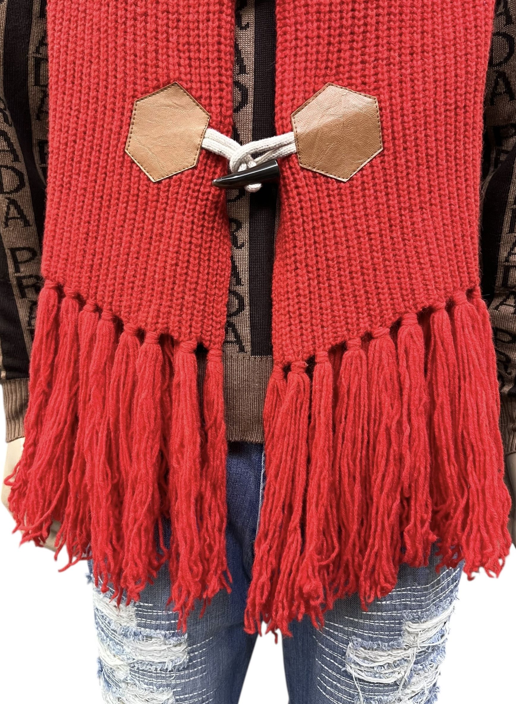 Issey Miyake Ne-net Issey Miyake Bee Toggle Knit Hoodie Scarf Rare Size ONE SIZE - 8 Thumbnail