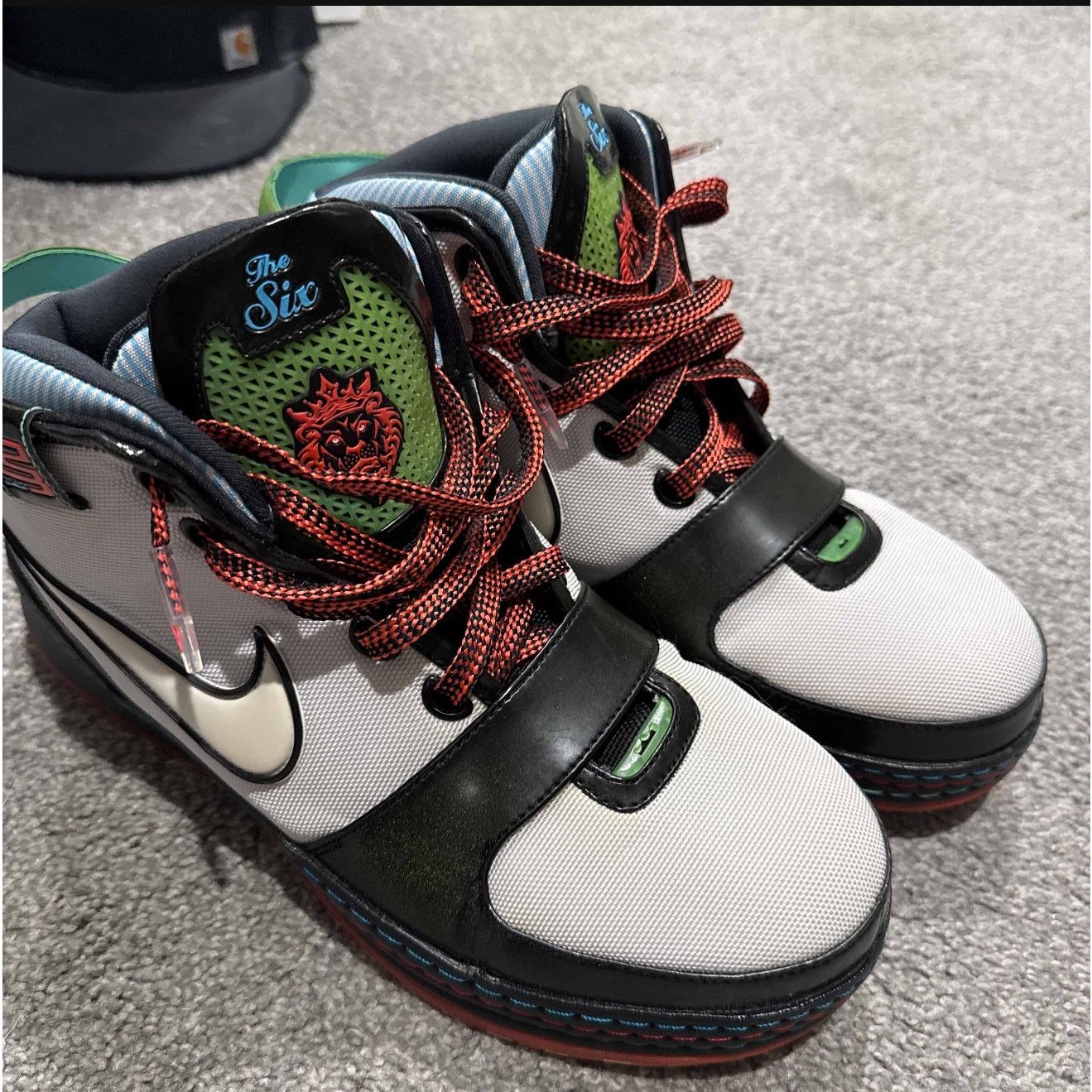 Nike Zoom Lebron 6 Miami colorway size 11 style 346526-181 Size US 11 / EU 44 - 7 Thumbnail