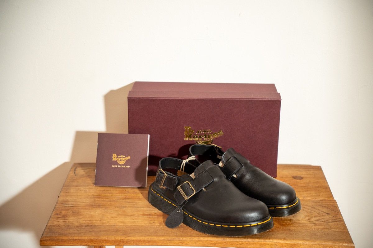 Dr. Martens Dr. Martens Jorge Black Leather Buckle Clog Men's Shoes Size US 11 / EU 44 - 1 Thumbnail