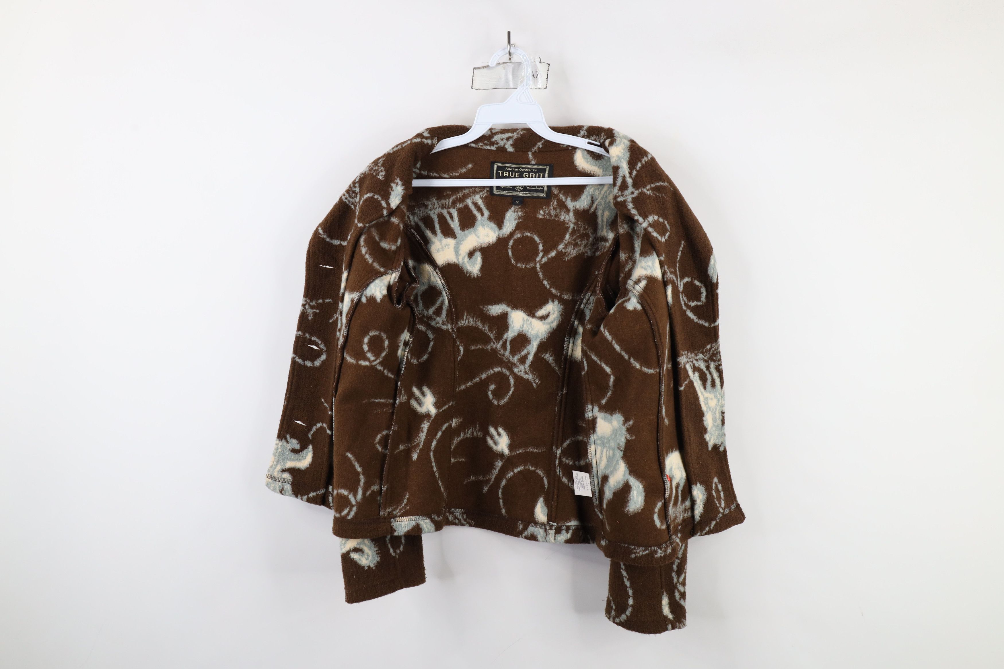 Vintage Vintage 90s Streetwear Equestrian All Over Print Jacket Coat Size S / US 4 / IT 40 - 6 Thumbnail