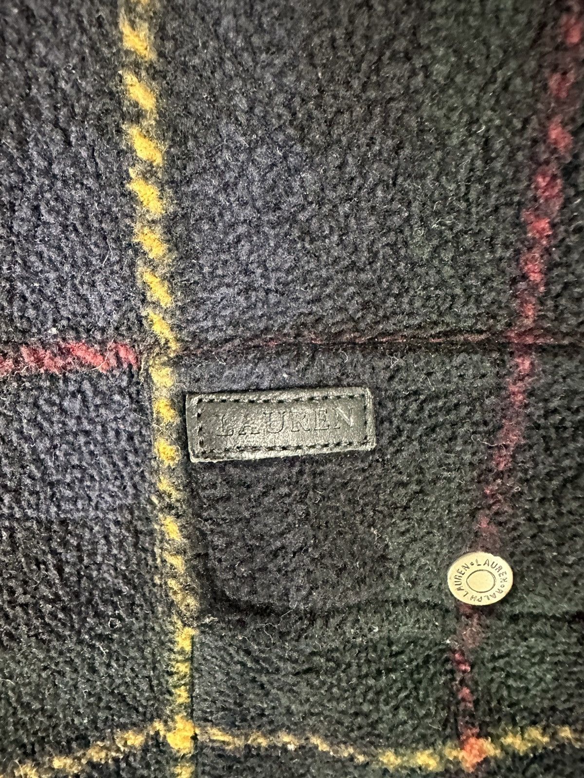 Polo Ralph Lauren × Ralph Lauren × Vintage Ralph Lauren Plaid Fleece Zip Up Collared Shacket Jacket Size US S / EU 44-46 / 1 - 4 Thumbnail