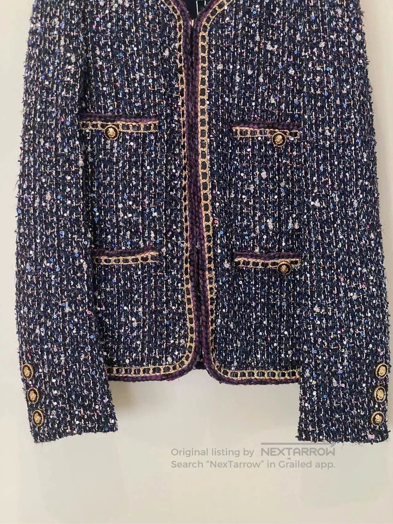 Chanel Chanel 21A Castle Berry Embroidered Jacket. Size US L / EU 52-54 / 3 - 2 Thumbnail
