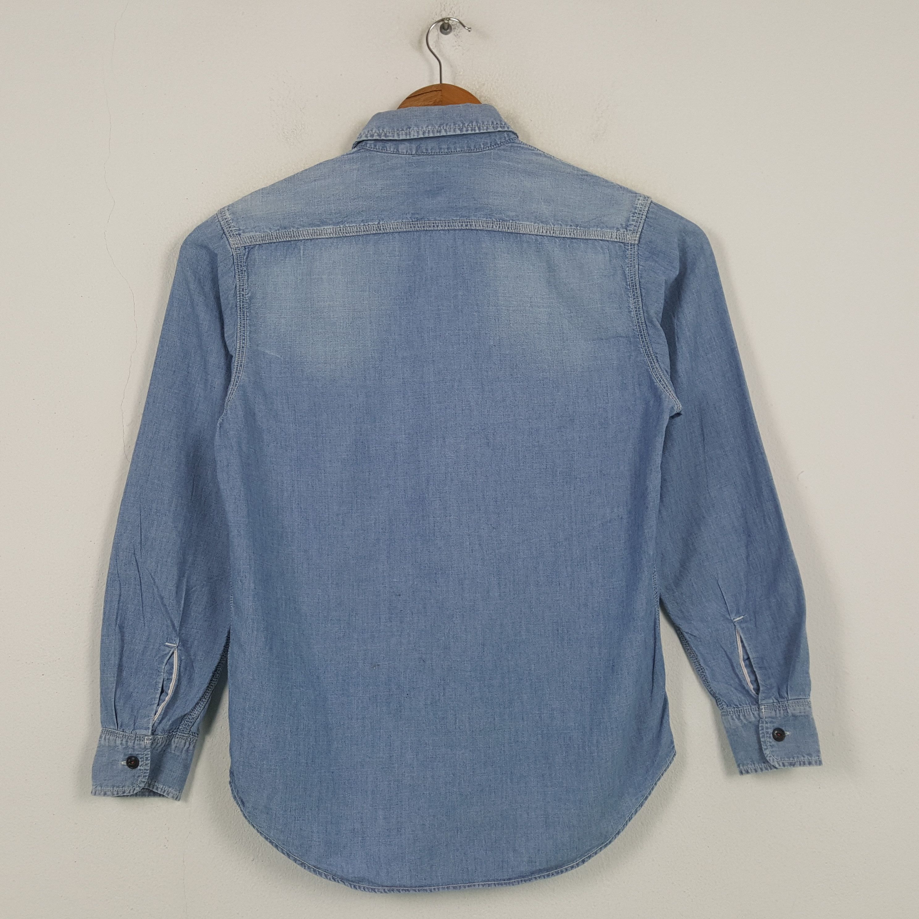 Japanese Brand × Vintage Vintage KATO Japanese Brand Denim Polos Shirt 31 Size US M / EU 48-50 / 2 - 3 Thumbnail