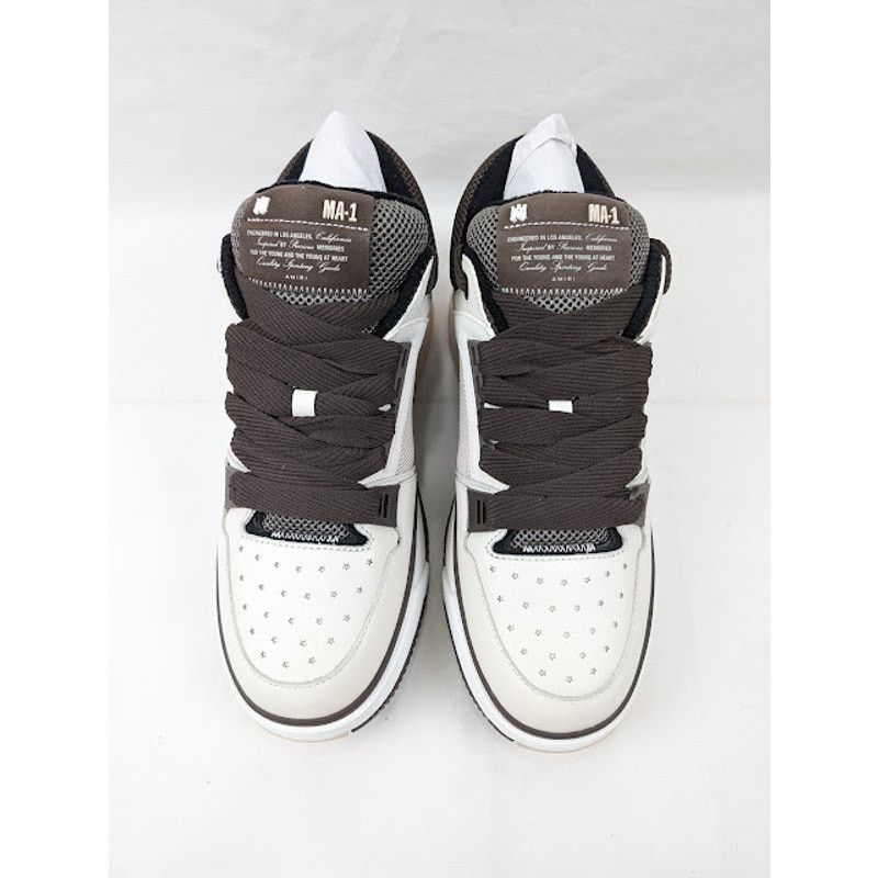 Amiri o1rshd1 Q: 3 / MA-1 Low-Top Sneakers in Brown Size US 13 / EU 46 - 16 Thumbnail
