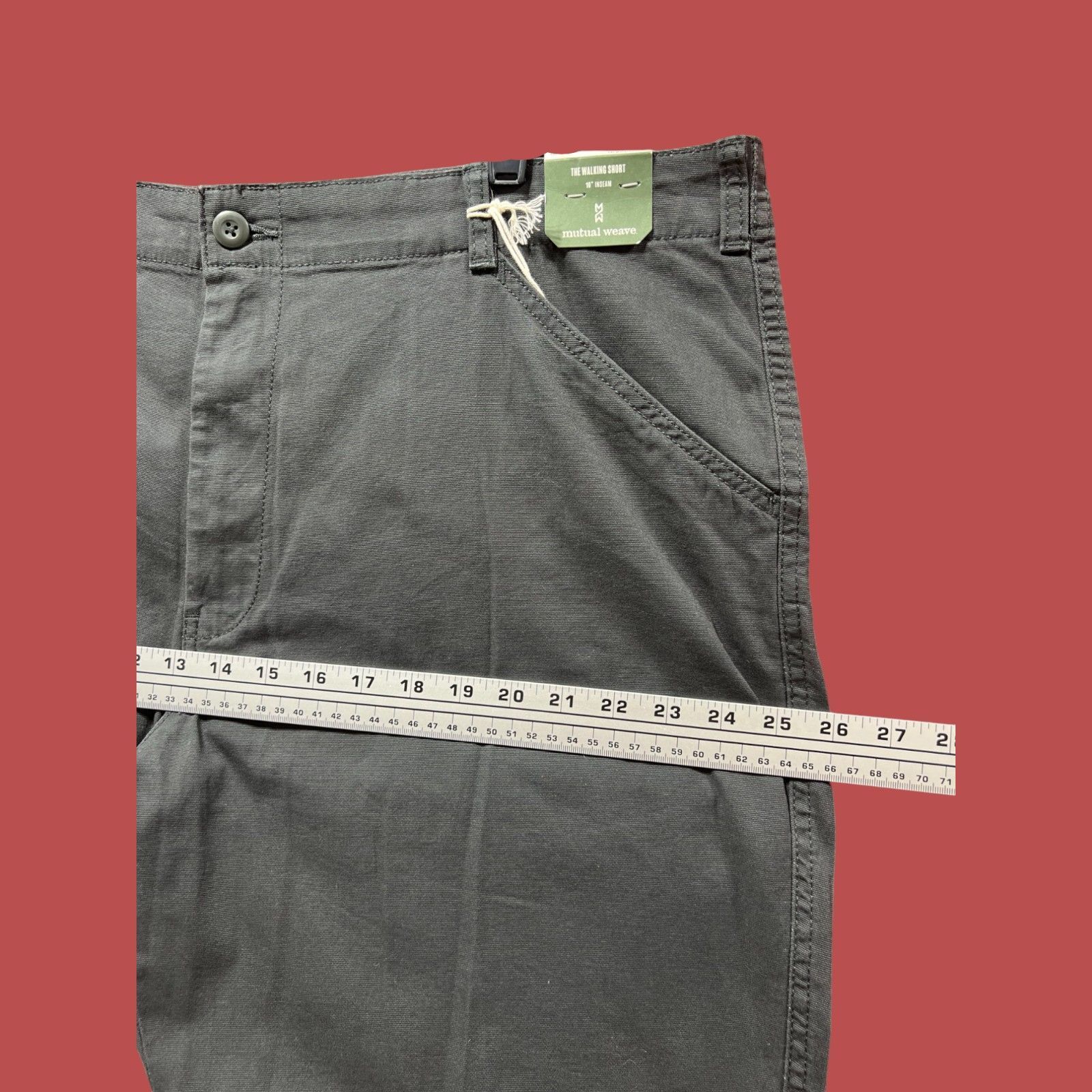 Other Mutual Weave - Men's 10" Inseam Canvas Walking Shorts - Pira Size US 42 / EU 58 - 6 Thumbnail