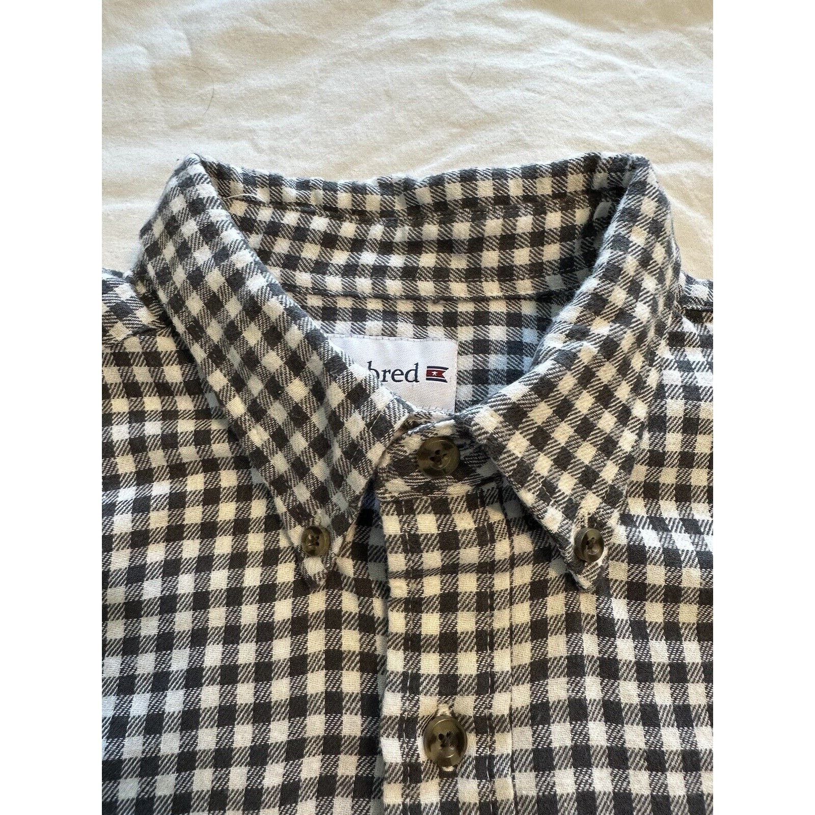 Saddlebred Saddlebred Button Flannel Shirt Black/White Check Medium Size US M / EU 48-50 / 2 - 5 Thumbnail
