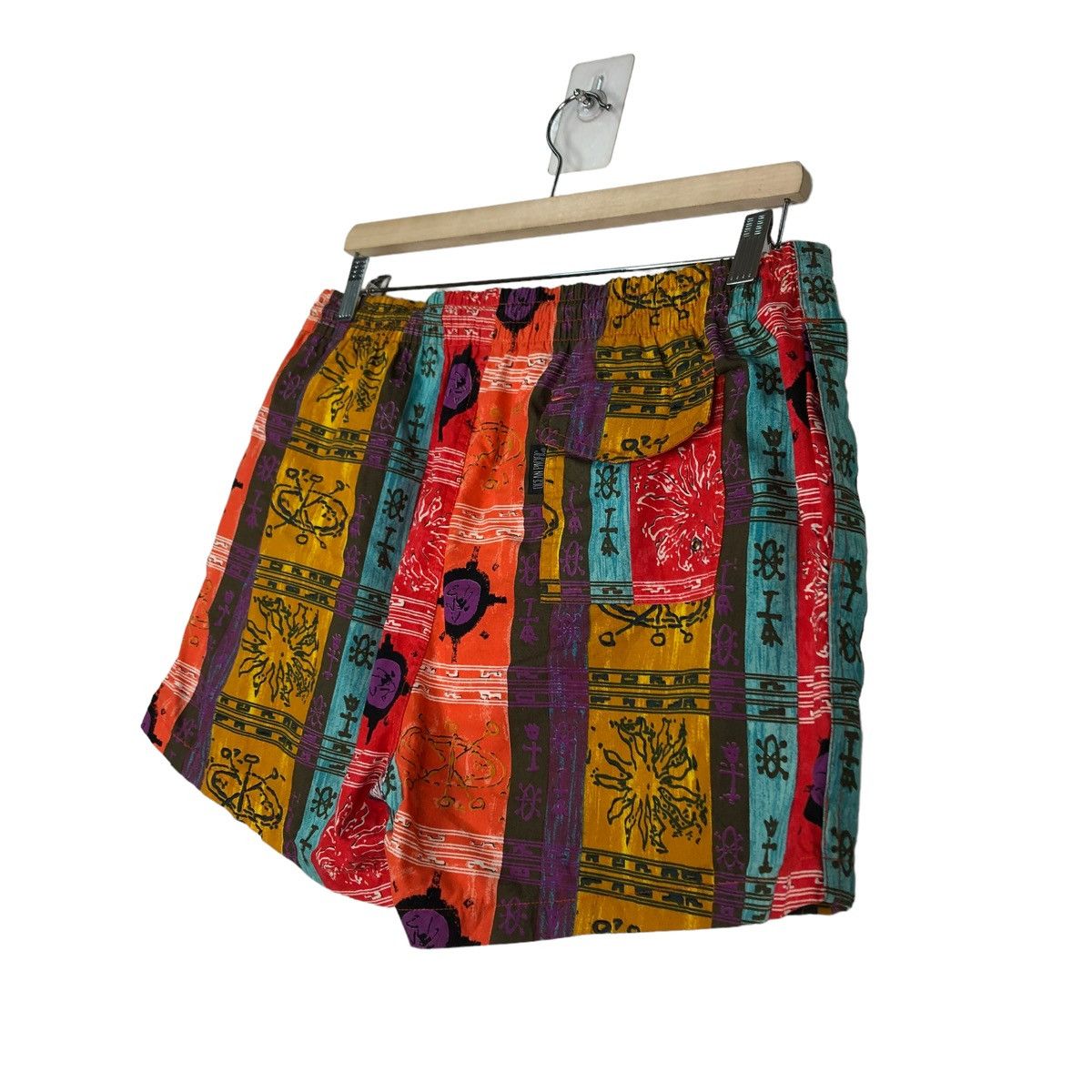 Japanese Brand 🔥VINTAGE SHORT PANTS OP RARE MIX COLOUR DESIGN Size US 30 / EU 46 - 8 Thumbnail