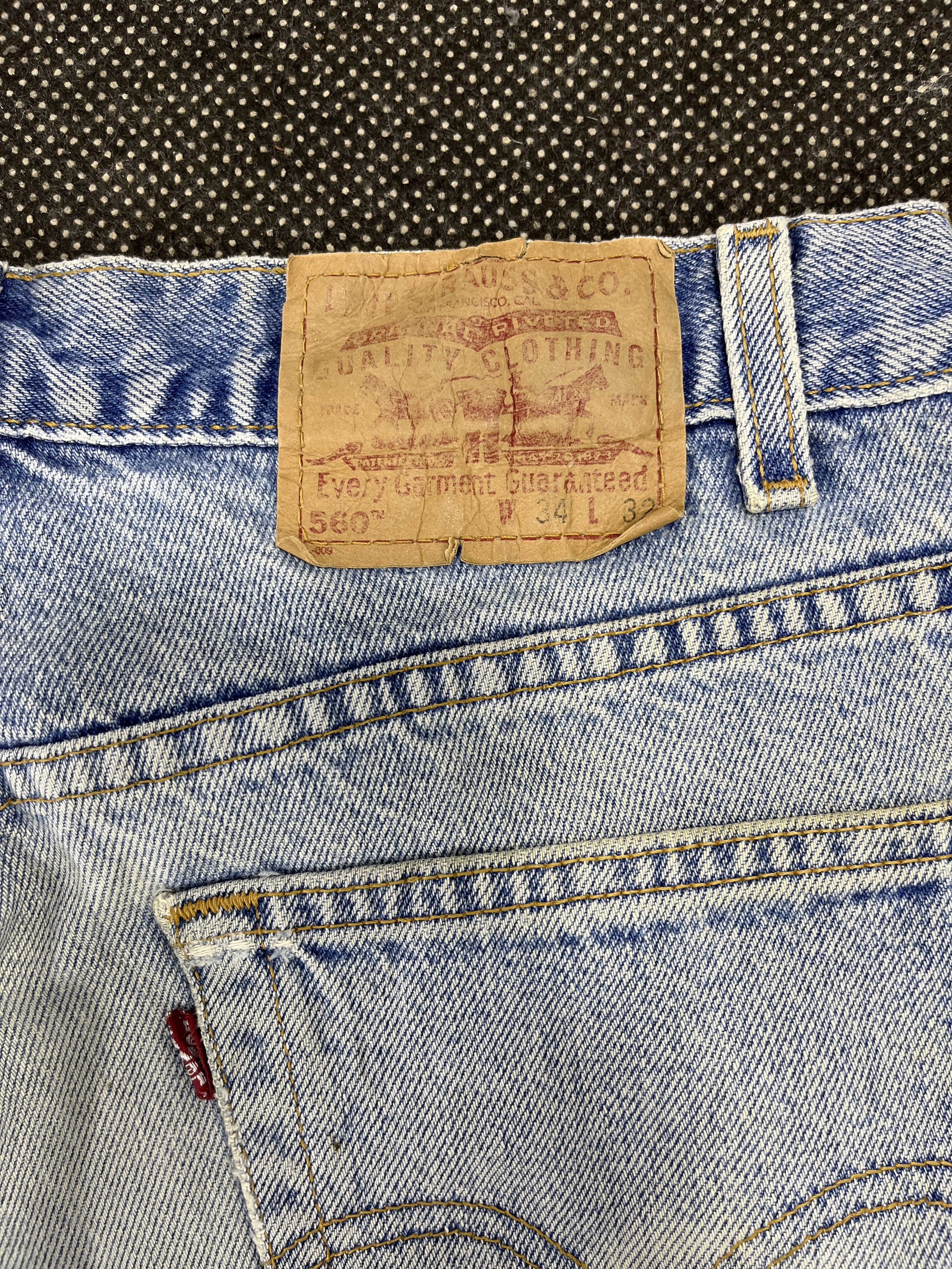 Levi's 90’s Vintage Levis 550 Light Wash Jeans - J667 Size US 34 / EU 50 - 10 Thumbnail
