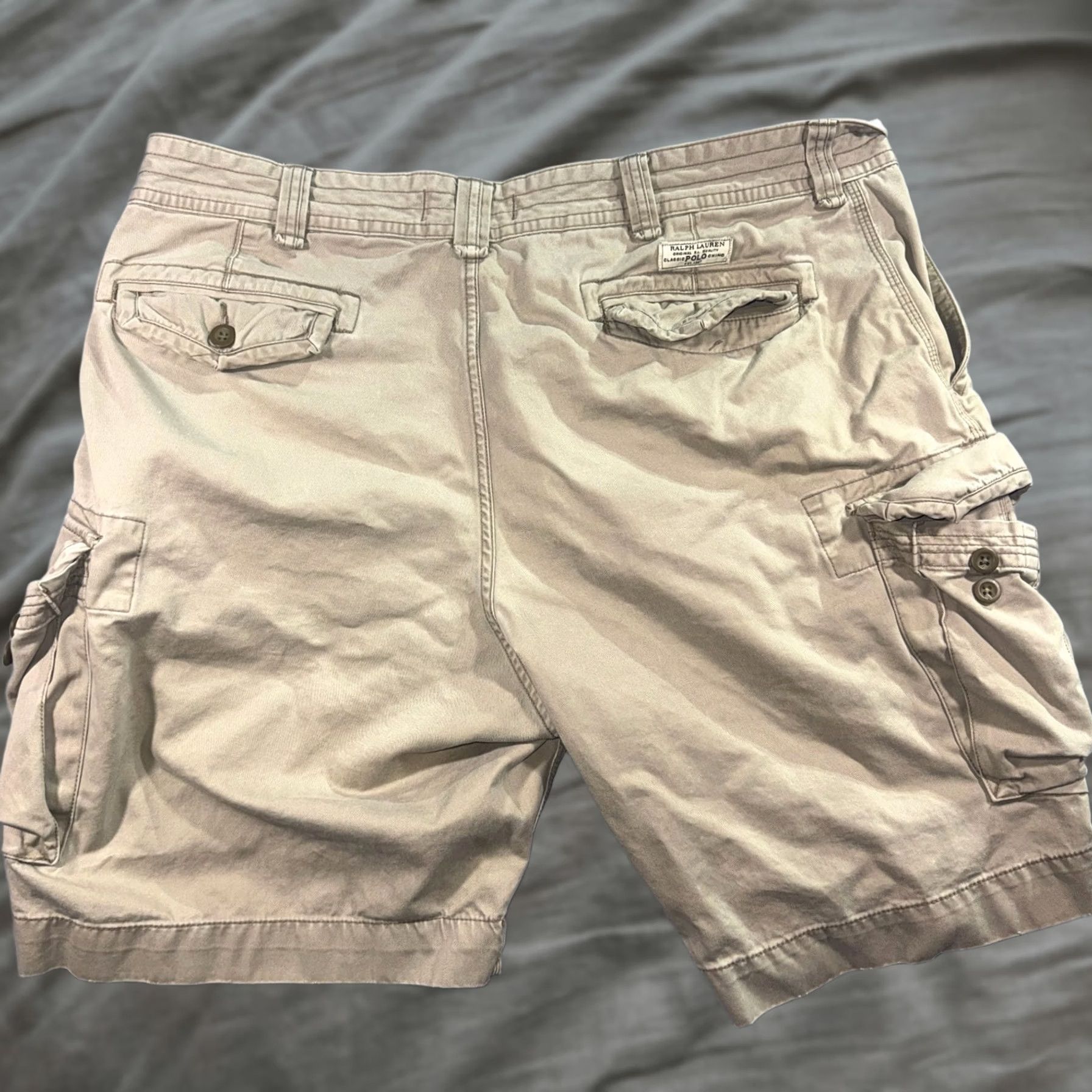 Polo Ralph Lauren VINTAGE Polo Ralph Lauren Paratrooper Cargo Shorts Khaki Tan Size 42 Men Beig e Casual Size US XL / EU 56 / 4 - 1 Thumbnail