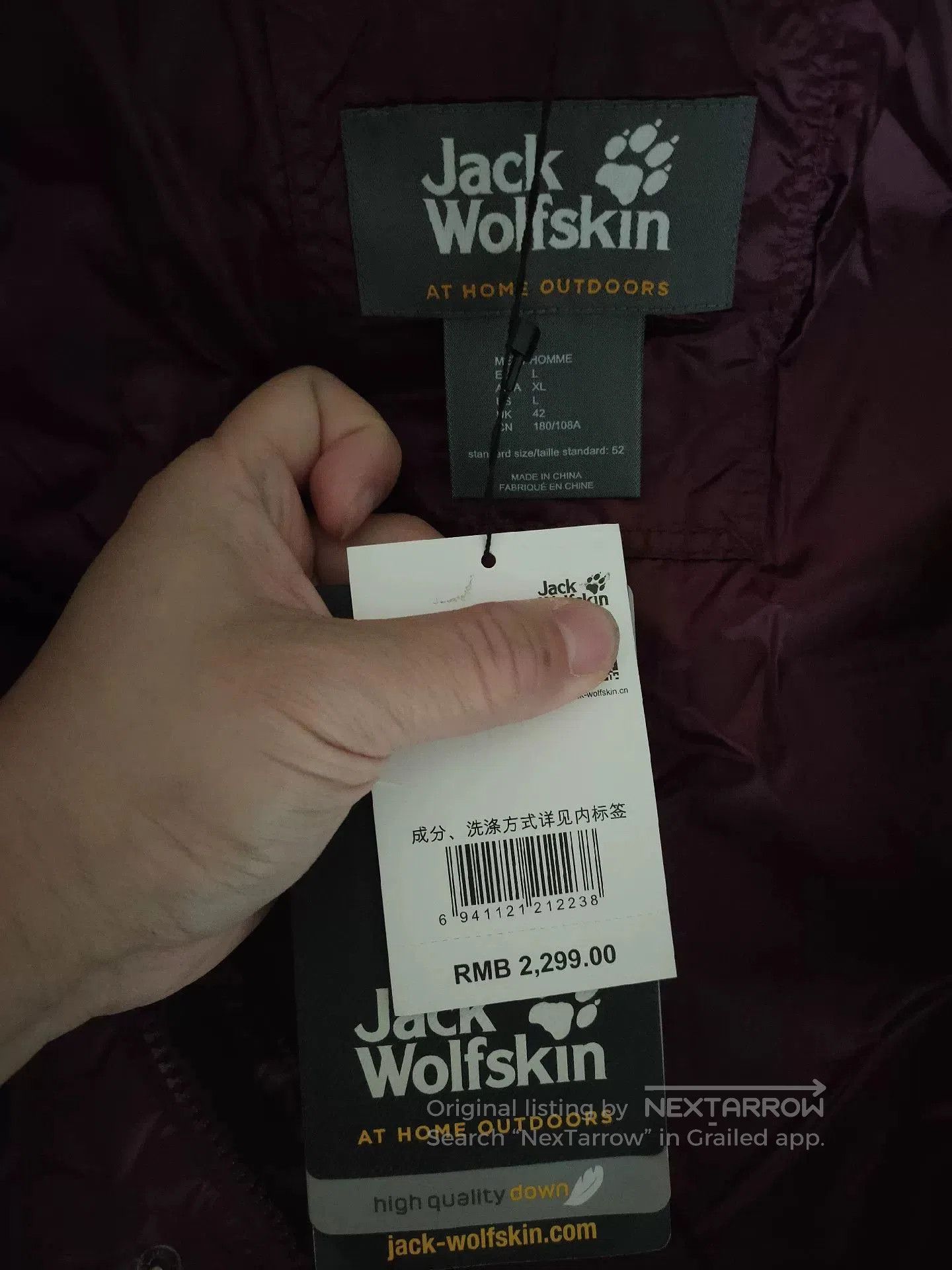 Jack Wolfskin Jack Wolfskin 750 Fill Down Jacket. Size US L / EU 52-54 / 3 - 5 Thumbnail