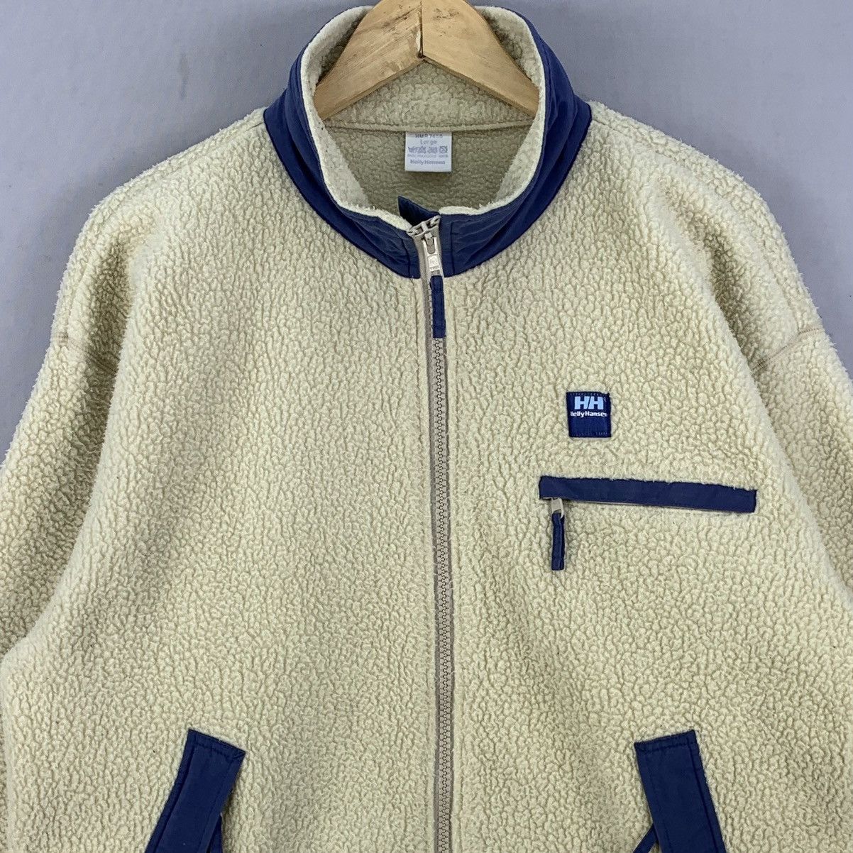 Helly Hansen Vintage 90s Helly Hansen Fleece Zipper Sweater Jacket Size US XL / EU 56 / 4 - 4 Thumbnail